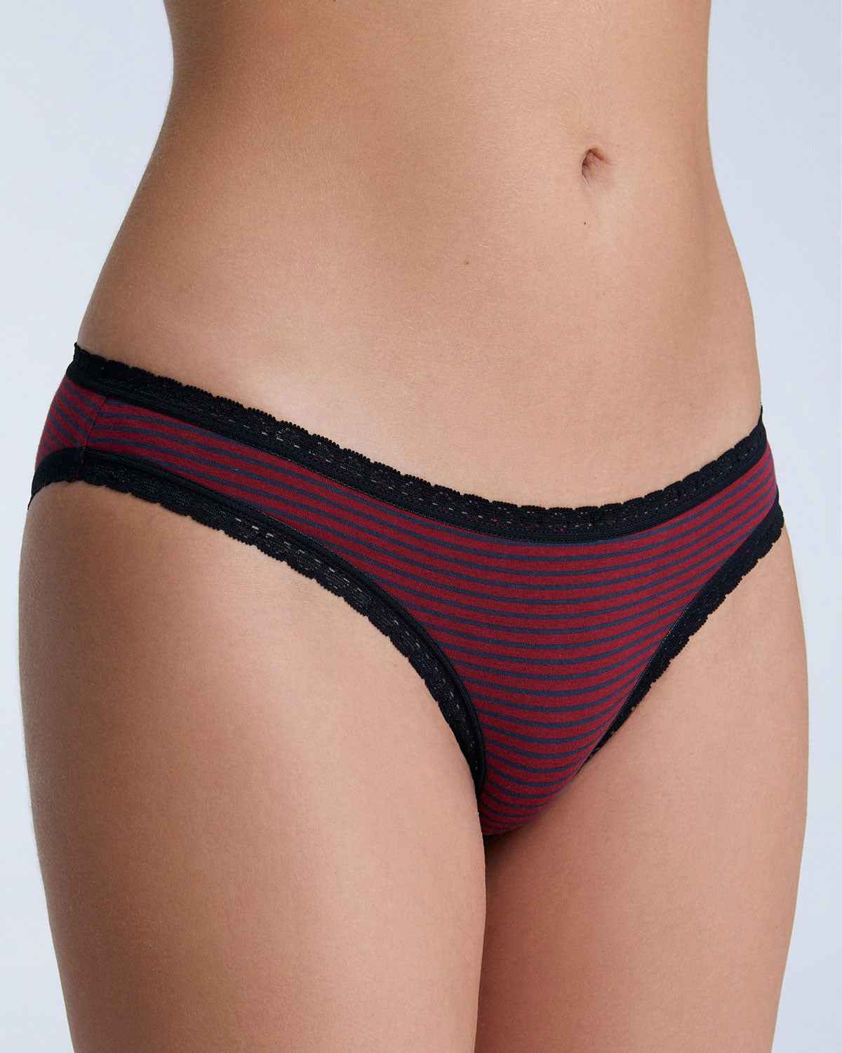Albero Natur Damen Slip mit Spitze Bio Baumwolle Elasthan