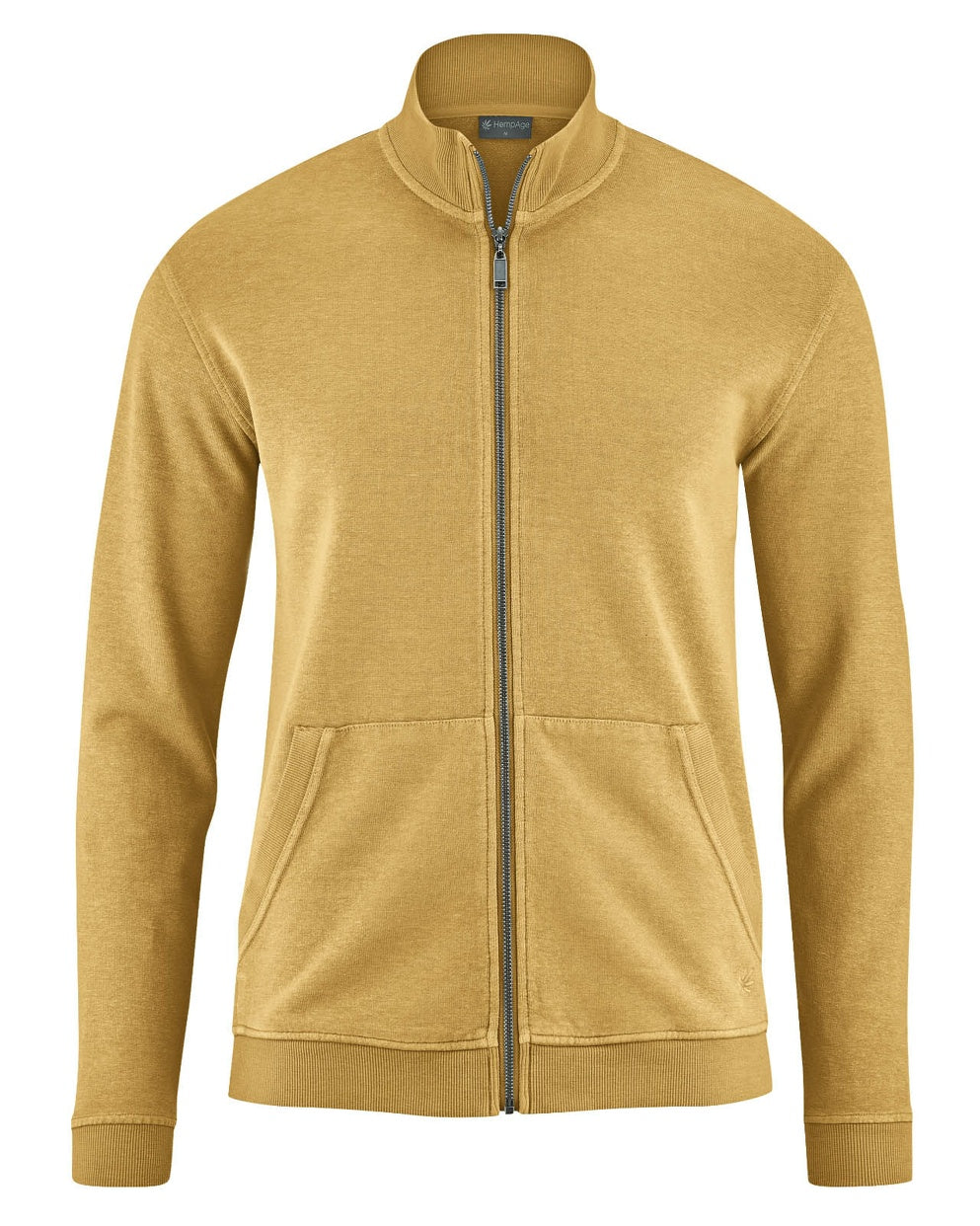 Hempage lässiger Zipper Sweat Jacket Hanf Bio Baumwolle