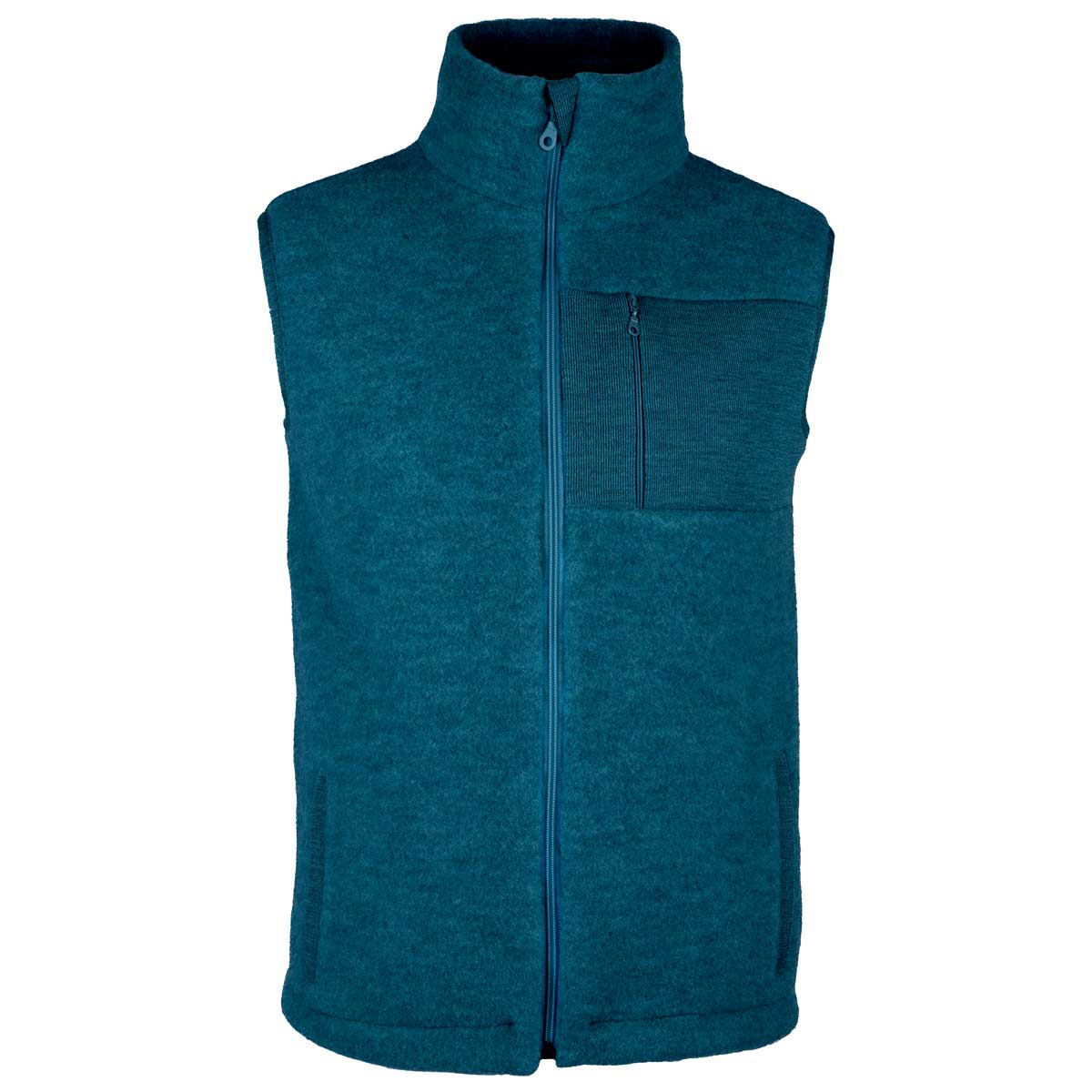 Herren Schurwolle Fleece Weste