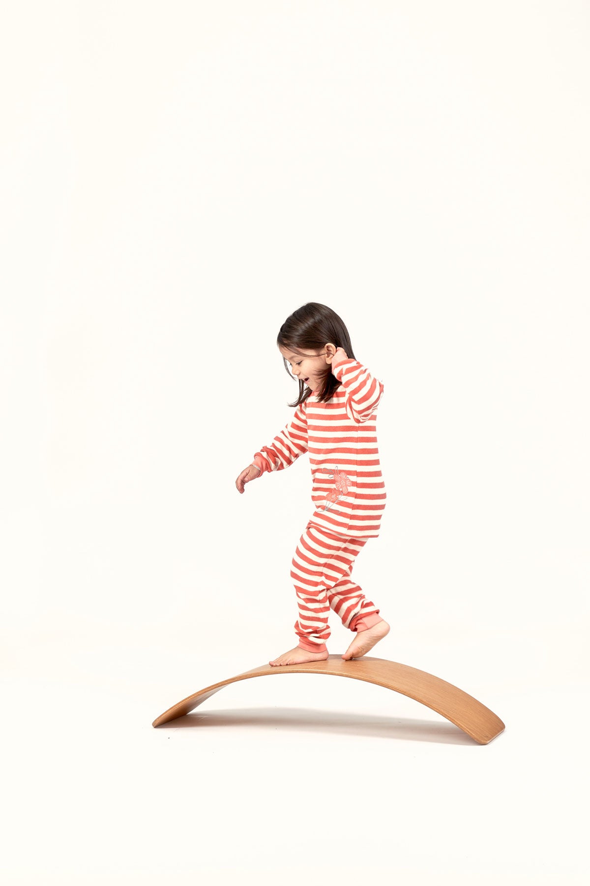 Sense Organics Frottee Kinder Ringel Schlafanzug Bio Baumwolle