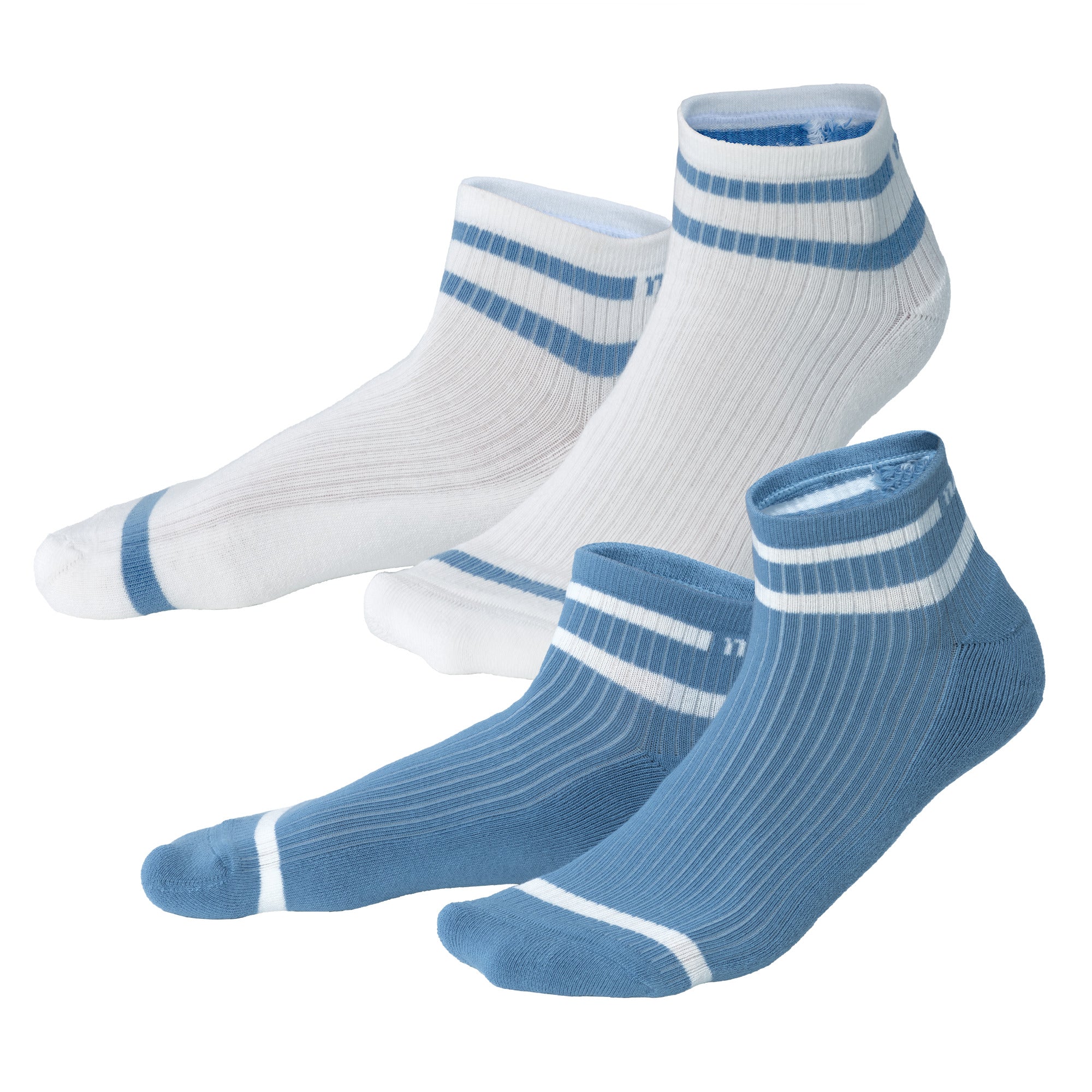 Unisex Hohe Sneaker Socken Bio Baumwolle Polyamid Elasthan 2er Pack
