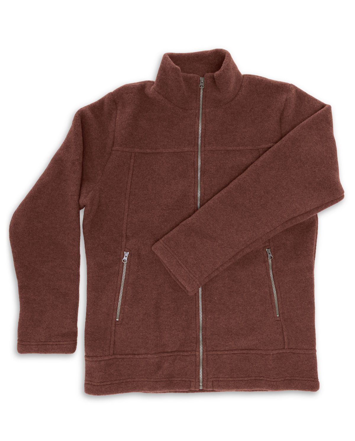 Engel Herren Fleece-Jacke mit Reißverschluss kbT Schurwolle