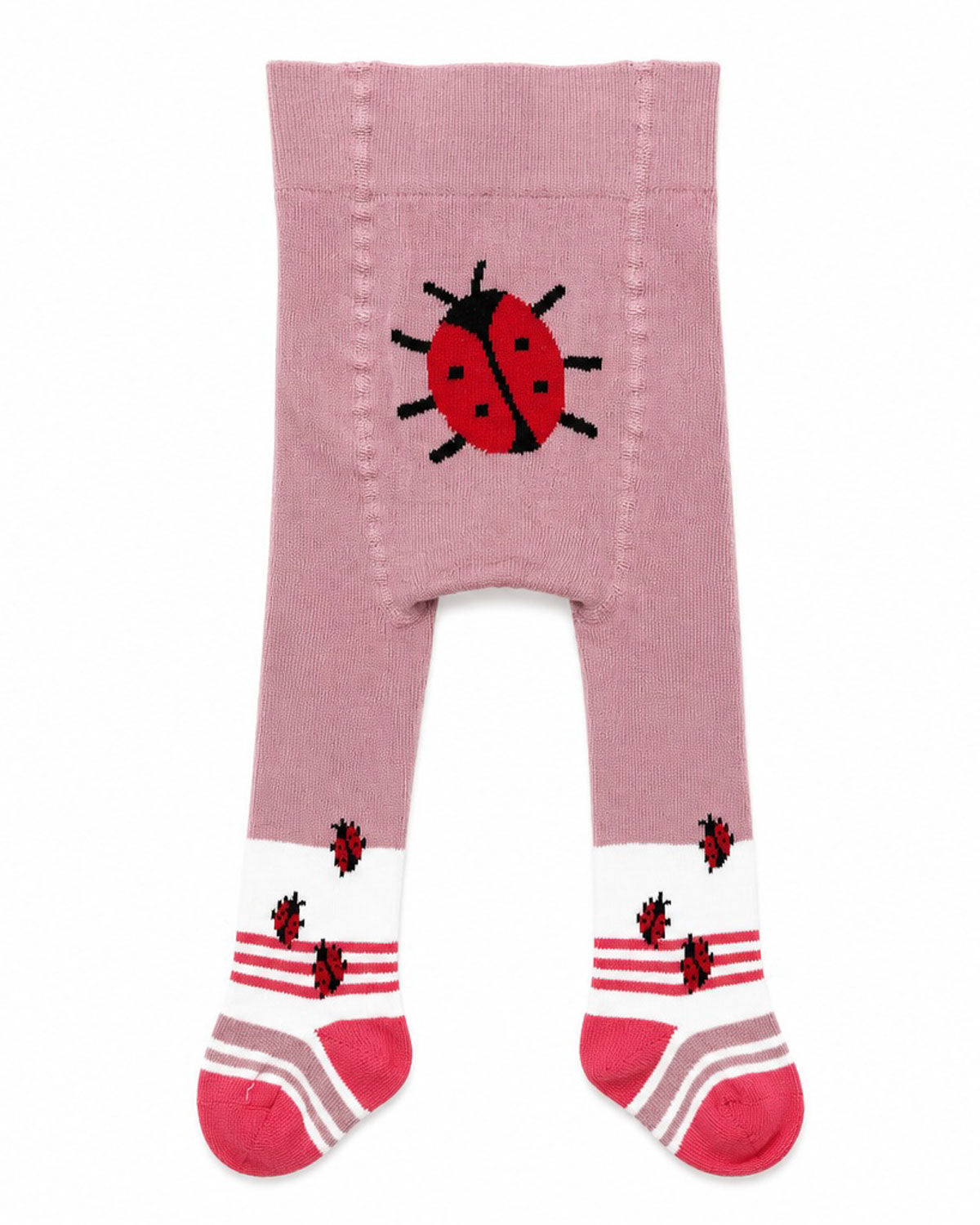 Baby-Strumpfhose mit Po-Motiv „Marienkäfer“ Bio Baumwolle Elasthan