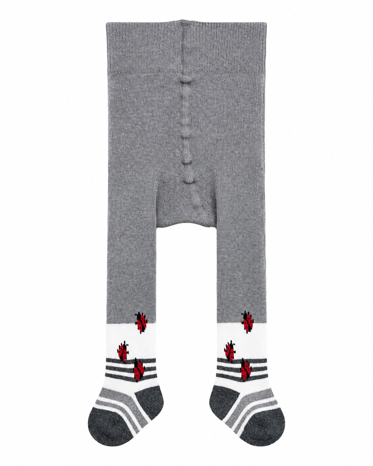 Baby-Strumpfhose mit Po-Motiv „Marienkäfer“ Bio Baumwolle Elasthan