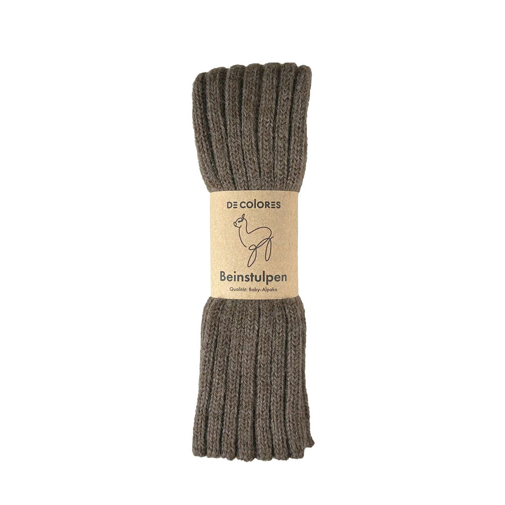 Alpaka Unisex Beinstulpen Rippstrick