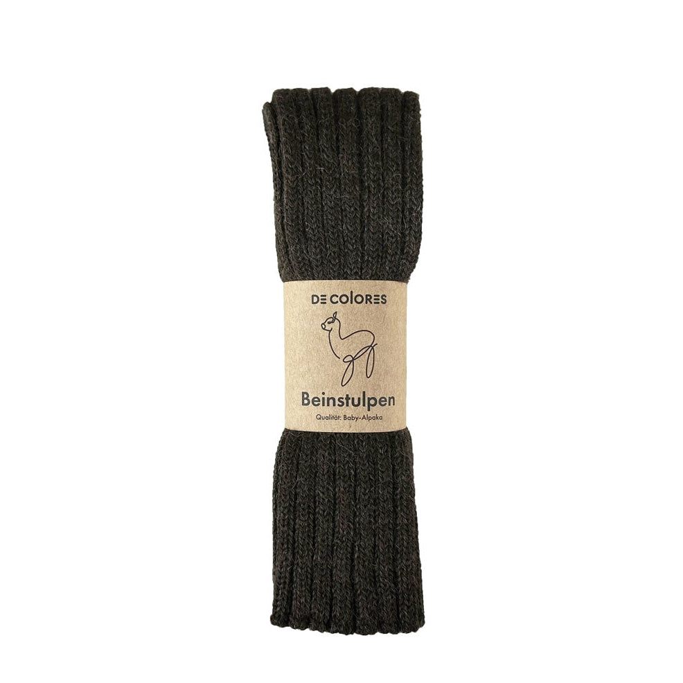 Alpaka Unisex Beinstulpen Rippstrick