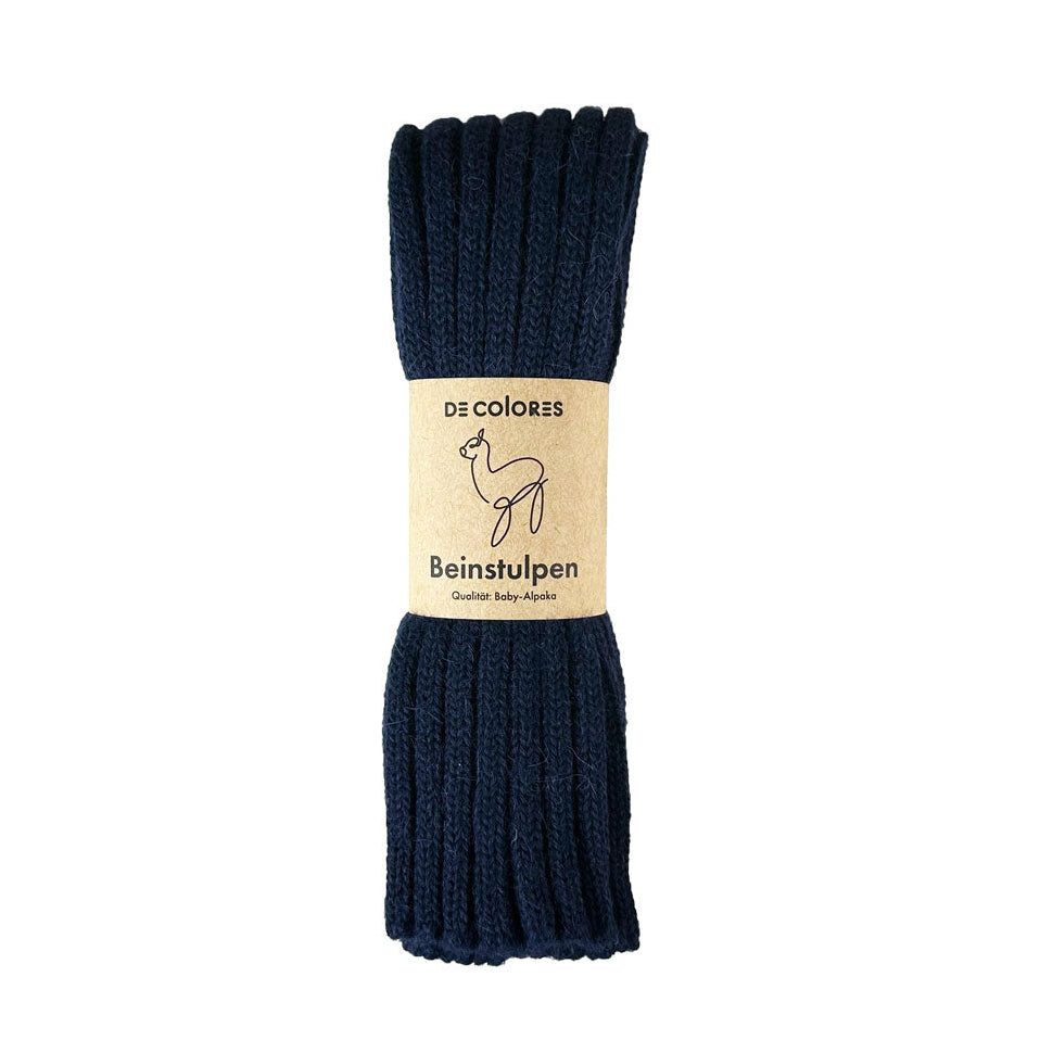 Alpaka Unisex Beinstulpen Rippstrick