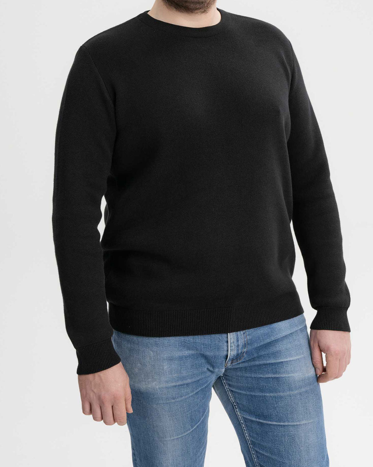 Mela Herren Jacquard Strickpullover Bio Baumwolle