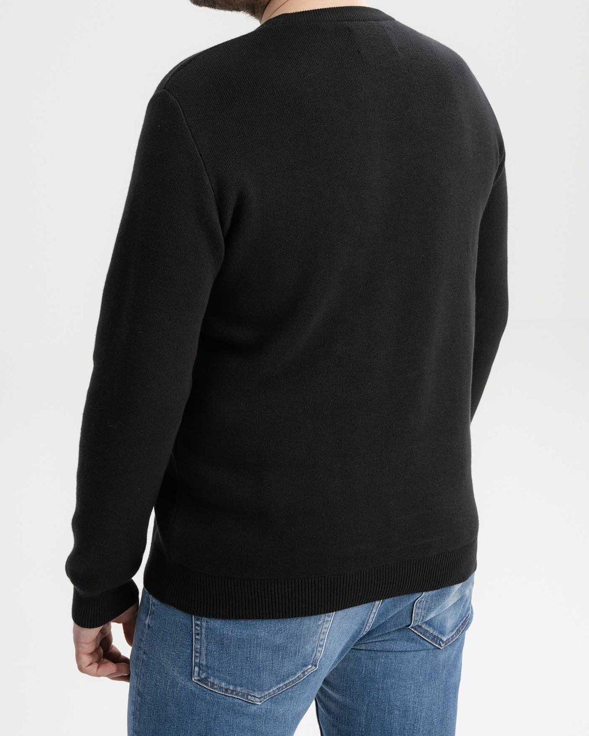 Mela Herren Jacquard Strickpullover Bio Baumwolle