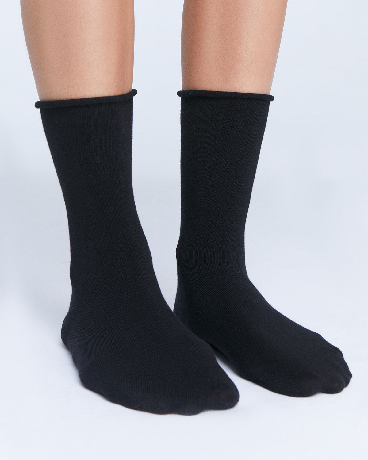 Unisex Socken mit Rollrand Bio Baumwolle Elasthan