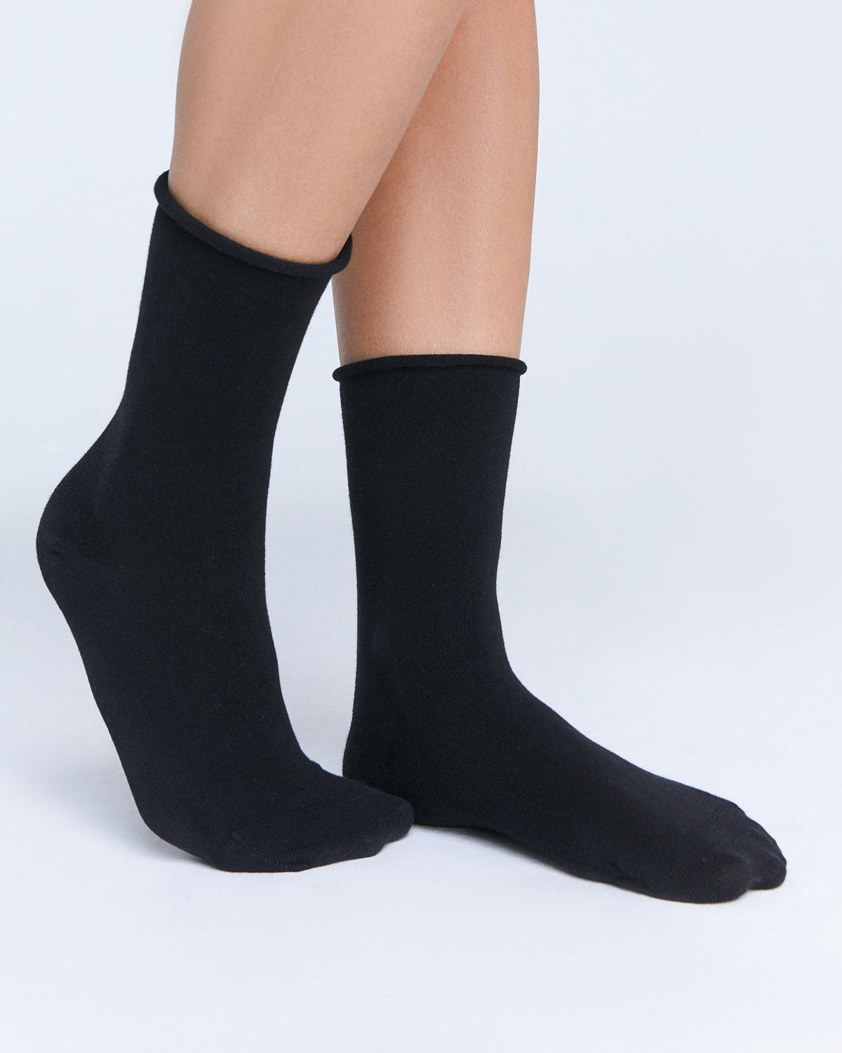 Unisex Socken mit Rollrand Bio Baumwolle Elasthan