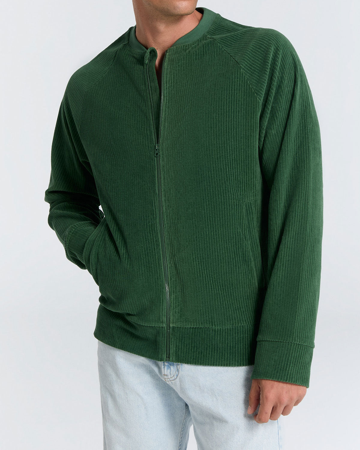 Leela Cotton Unisex Cord Baseballjacke Bio Baumwolle