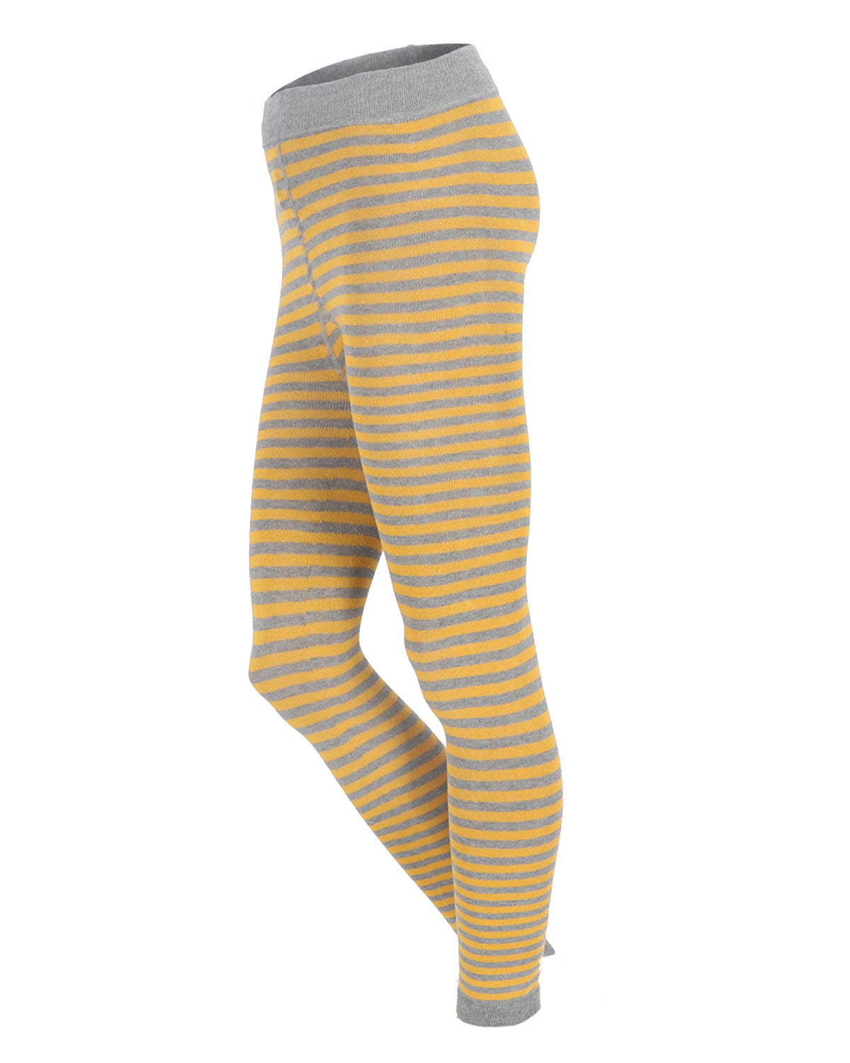 Damen Leggings geringelt Bio Baumwolle Elasthan
