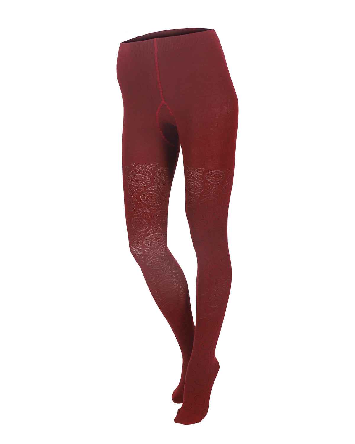 Damen Strumpfhose Kringelmuster Bio Baumwolle Elasthan