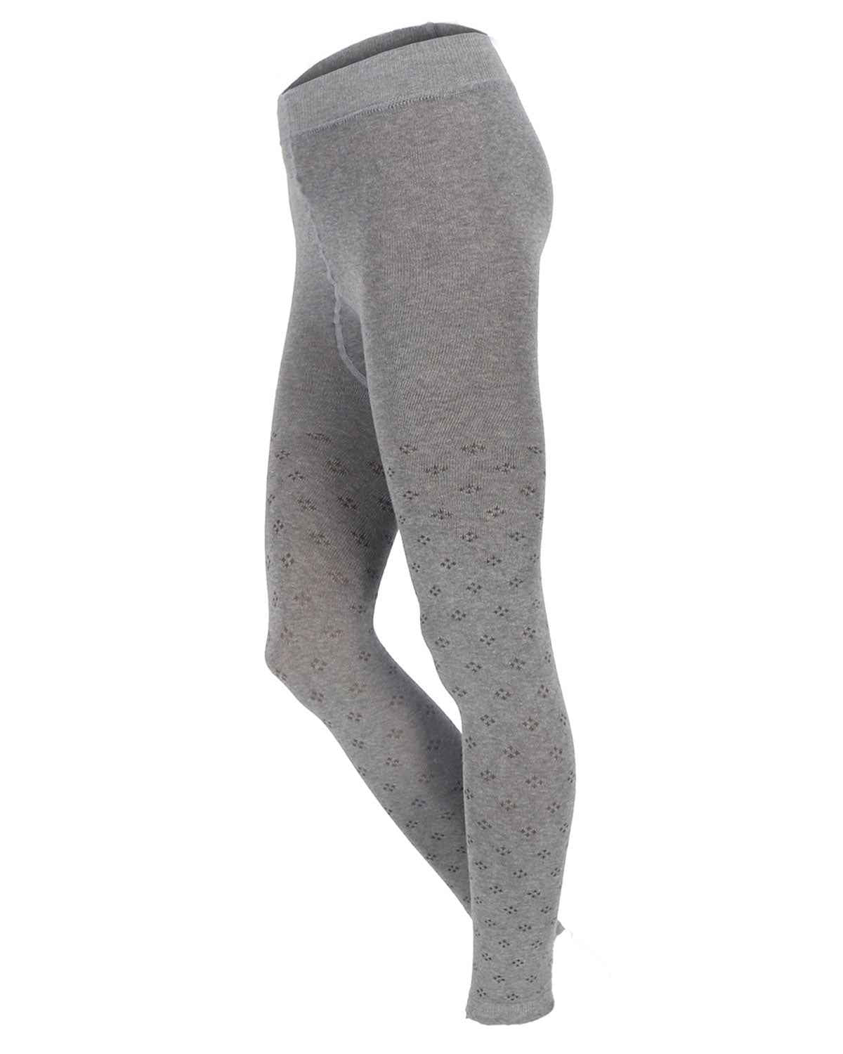 Damen Legging Rhombenmuster Bio Baumwolle Elasthan