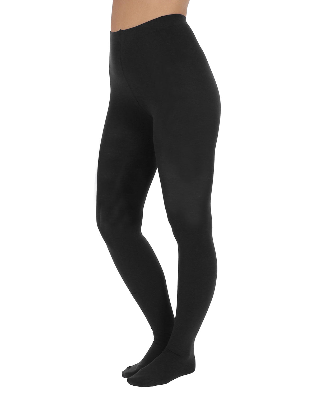 Damen Fein Strumpfhose Blickdicht Bio Baumwolle mit Elasthan
