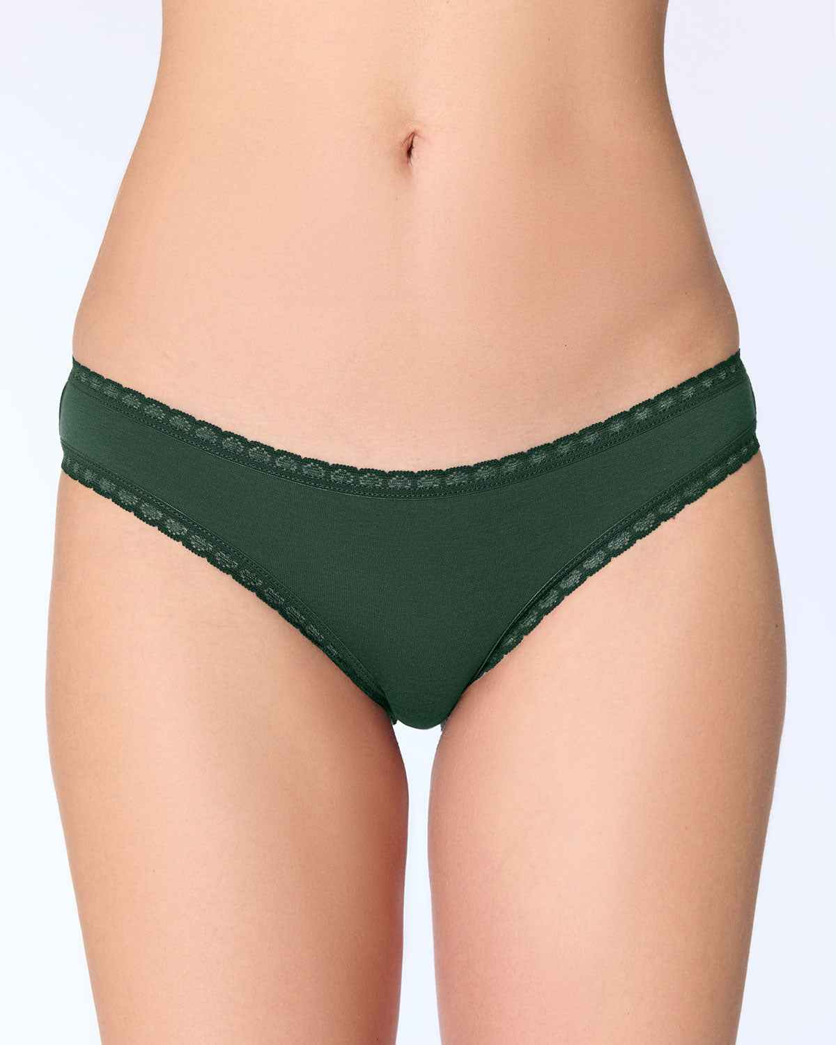 Albero Natur Damen Slip mit Spitze Bio Baumwolle Elasthan