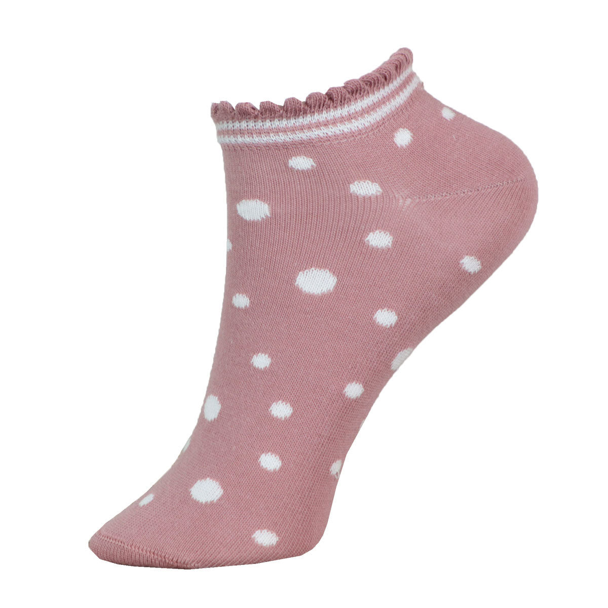 Kinder Sneaker Socken gepunktet Bio Baumwolle Elasthan