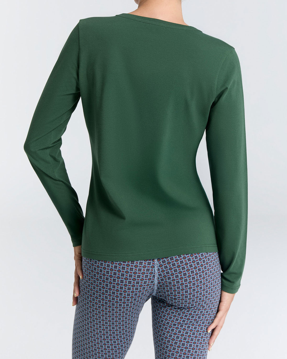 Leela Cotton Damen V-Neck Shirt Bio Baumwolle Elasthan