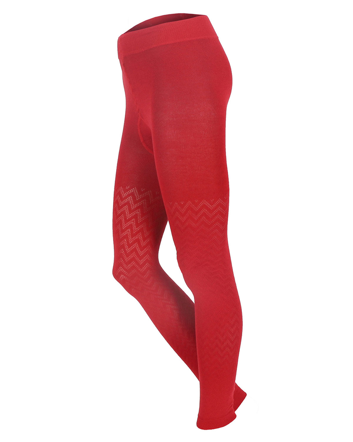Damen Legging Uni Filet-Musterung Bio Baumwolle Elasthan