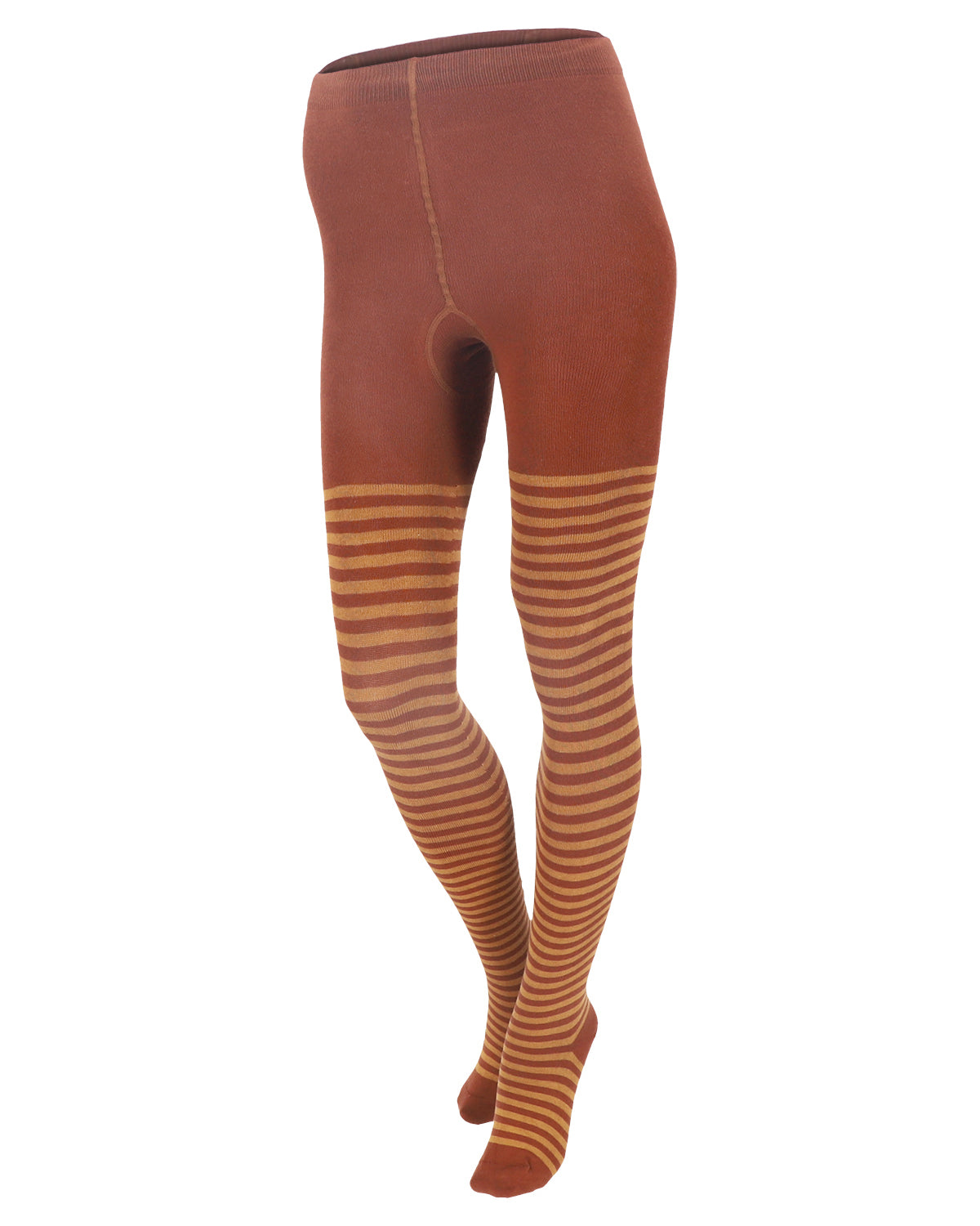 Damen Strumpfhose Ringel Bio Baumwolle Elasthan