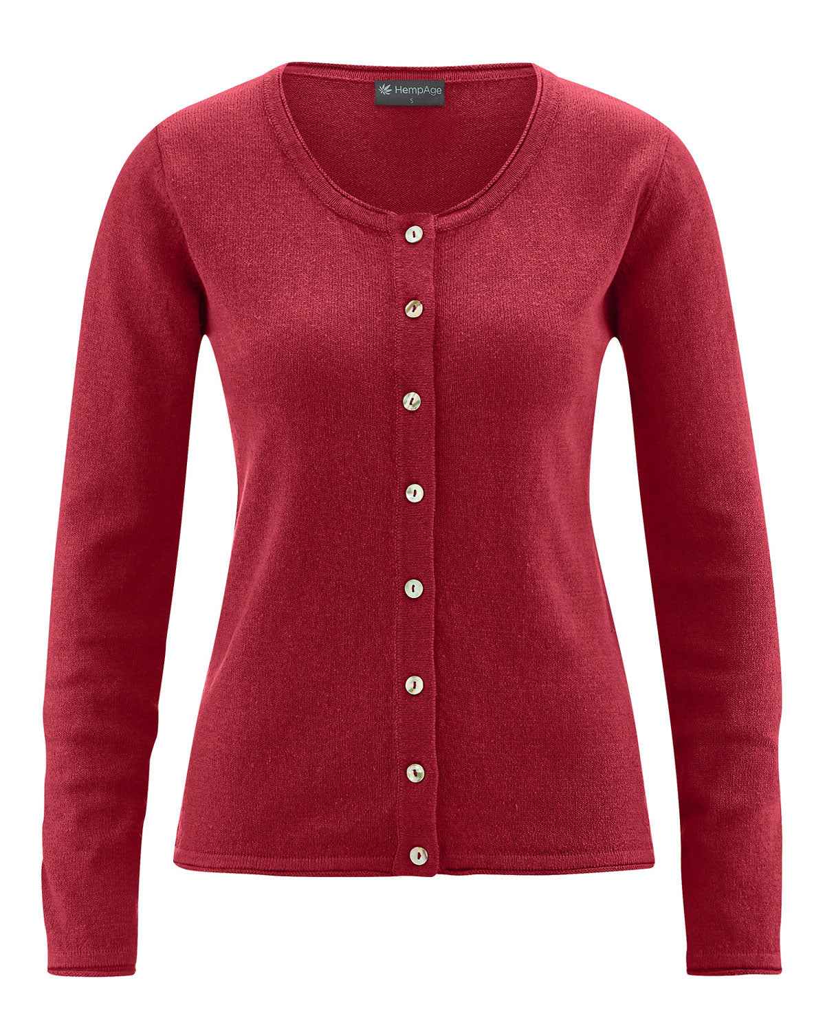 Hempage Damen Cardigan Hanf Bio Baumwolle recycelt
