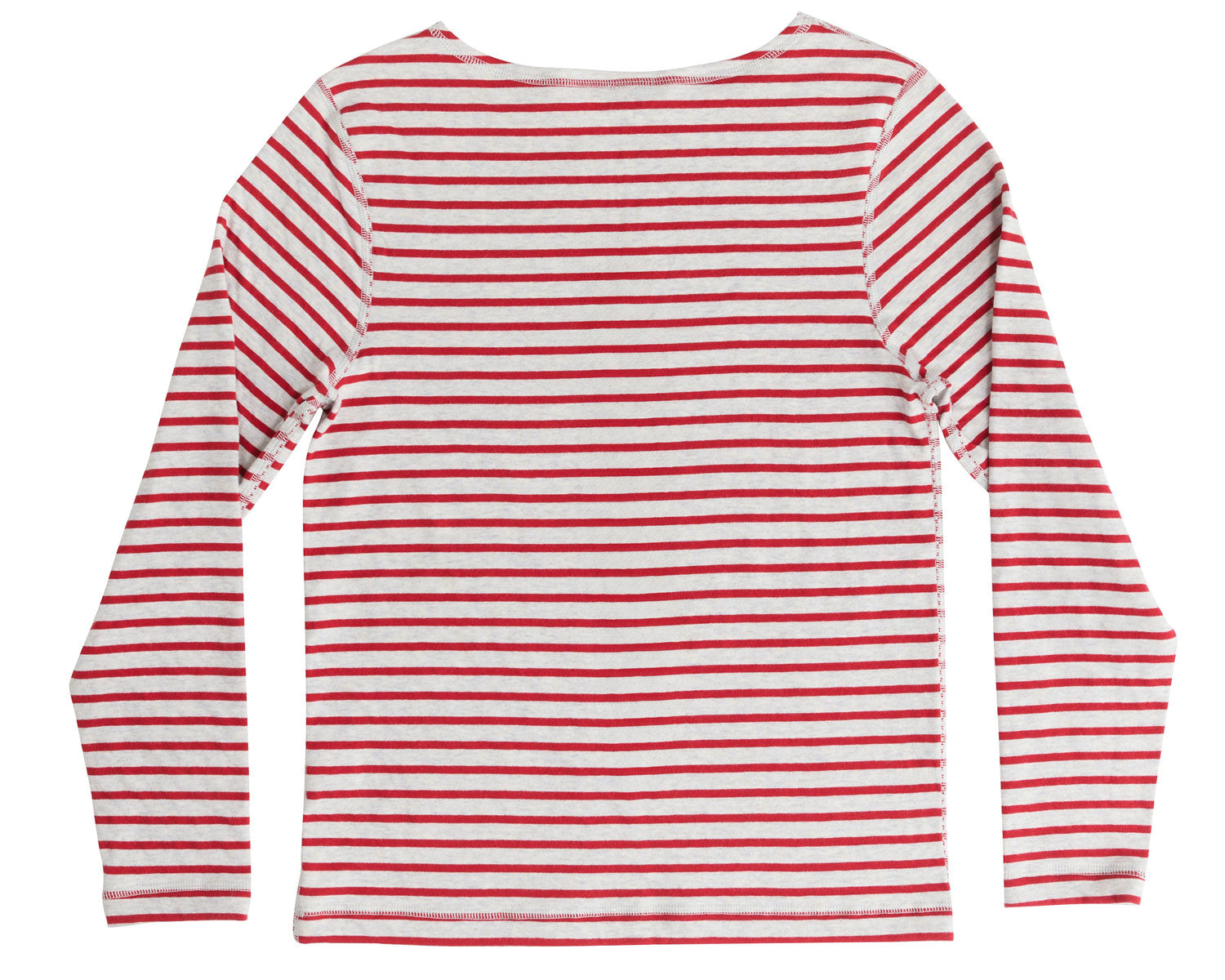 Damen Wende Shirt Langarm U-Boot Auschnitt Bio Baumwolle