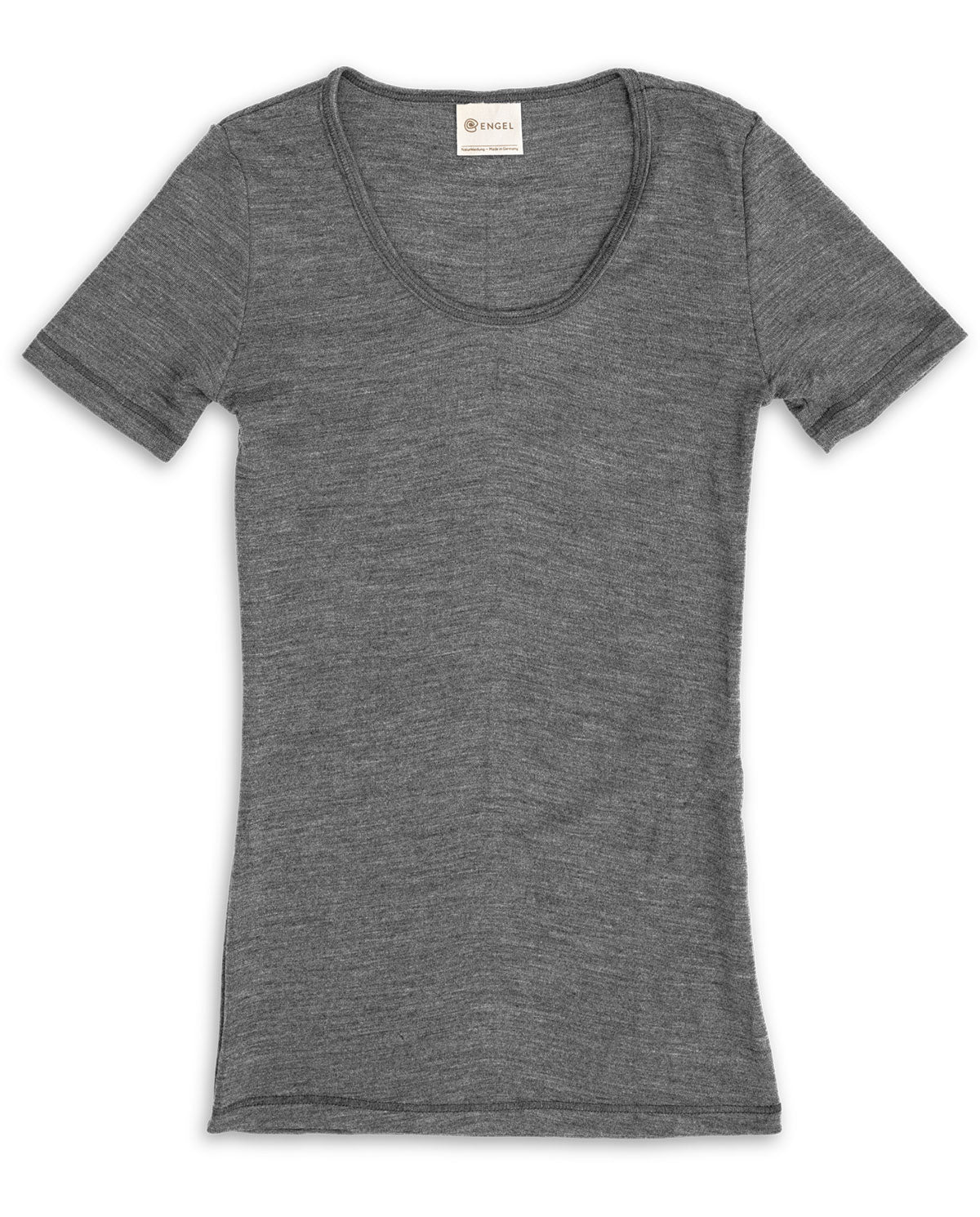 Engel Natur Damen-Shirt kurzarm Merinowolle