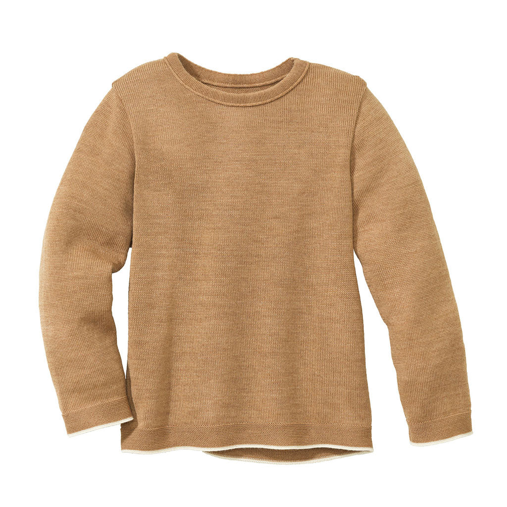 Disana Kinder Strick-Pullover Uni Schurwolle kbT-Merino