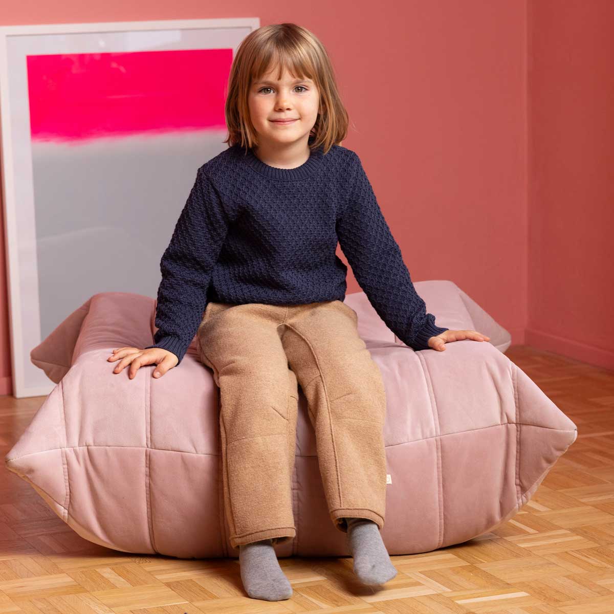 Disana Kinder Aran Pullover kbT-Merinowolle