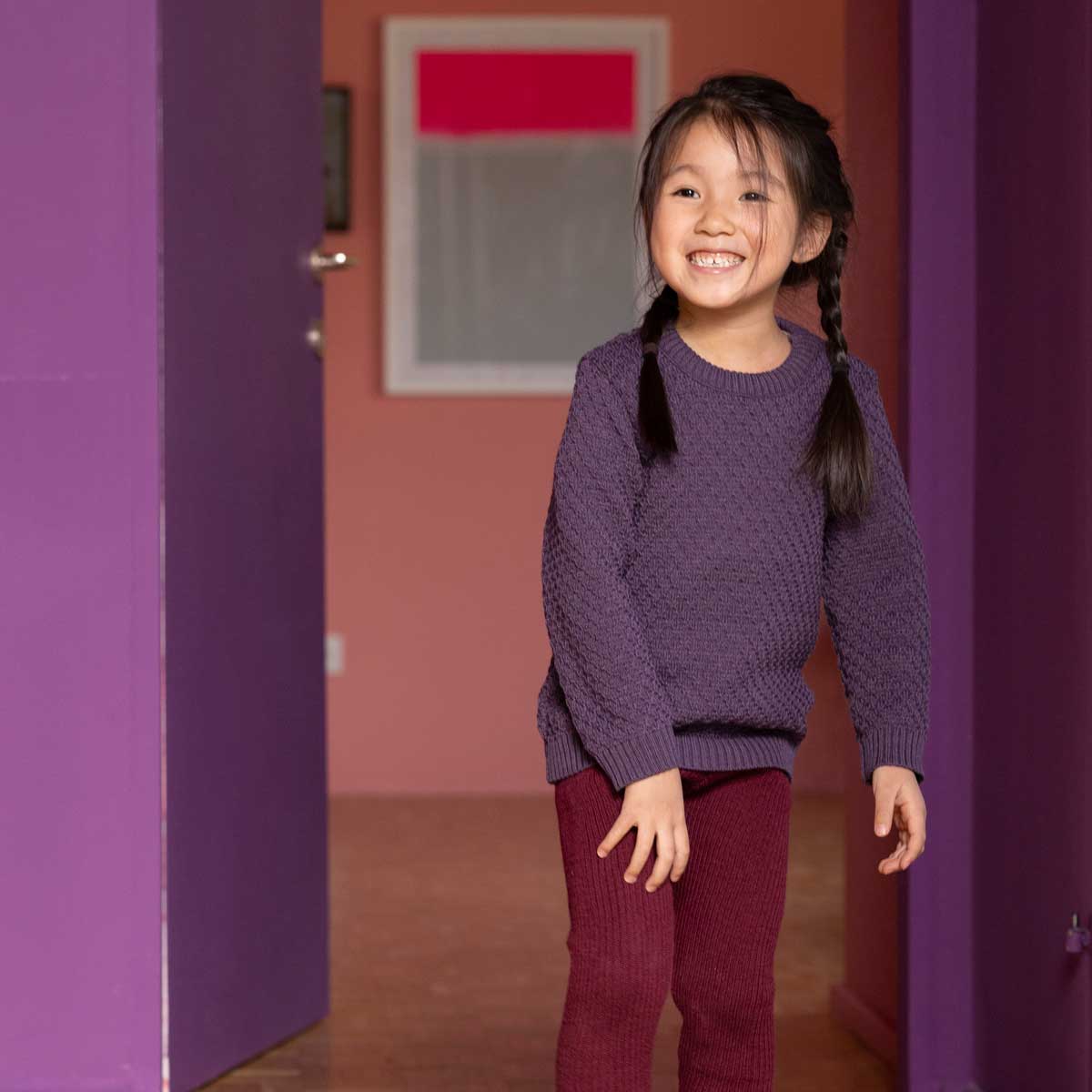 Disana Kinder Aran Pullover kbT-Merinowolle