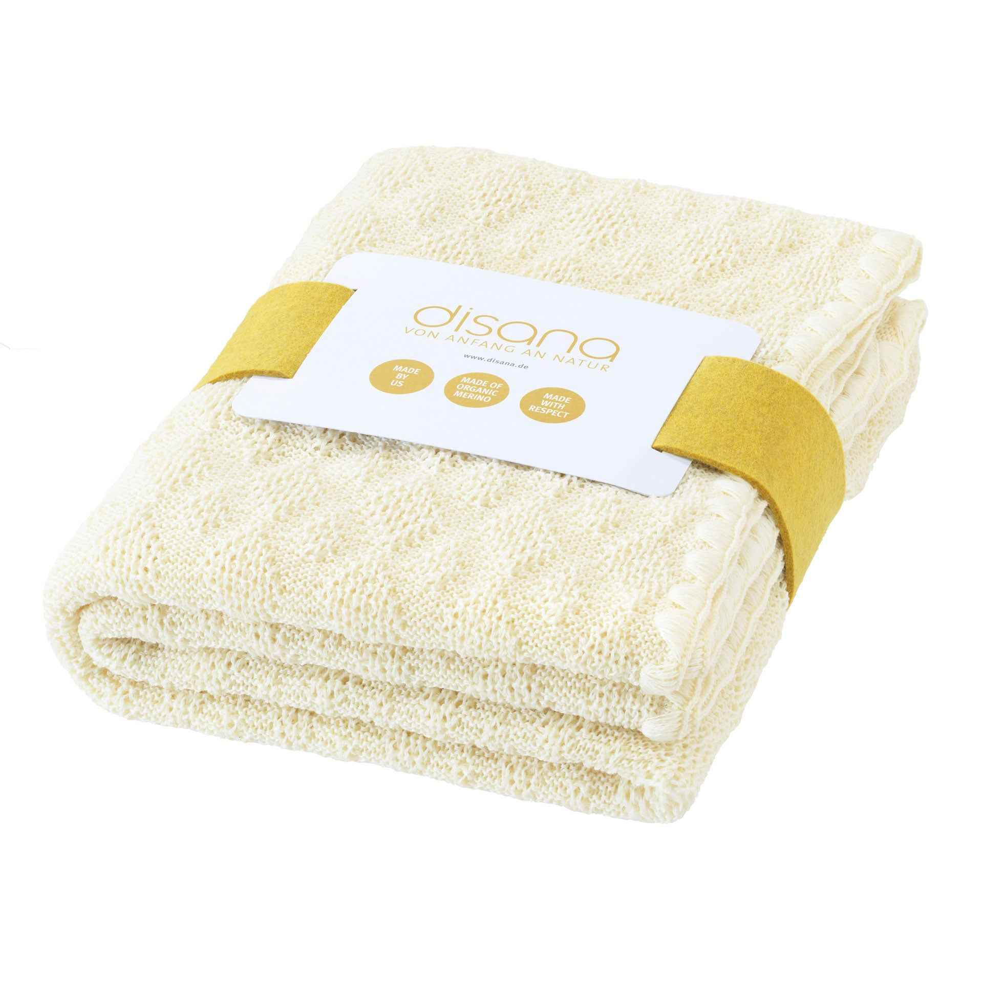 Disana Woll-Babydecke Ajour Strickdecke kbT Wolle
