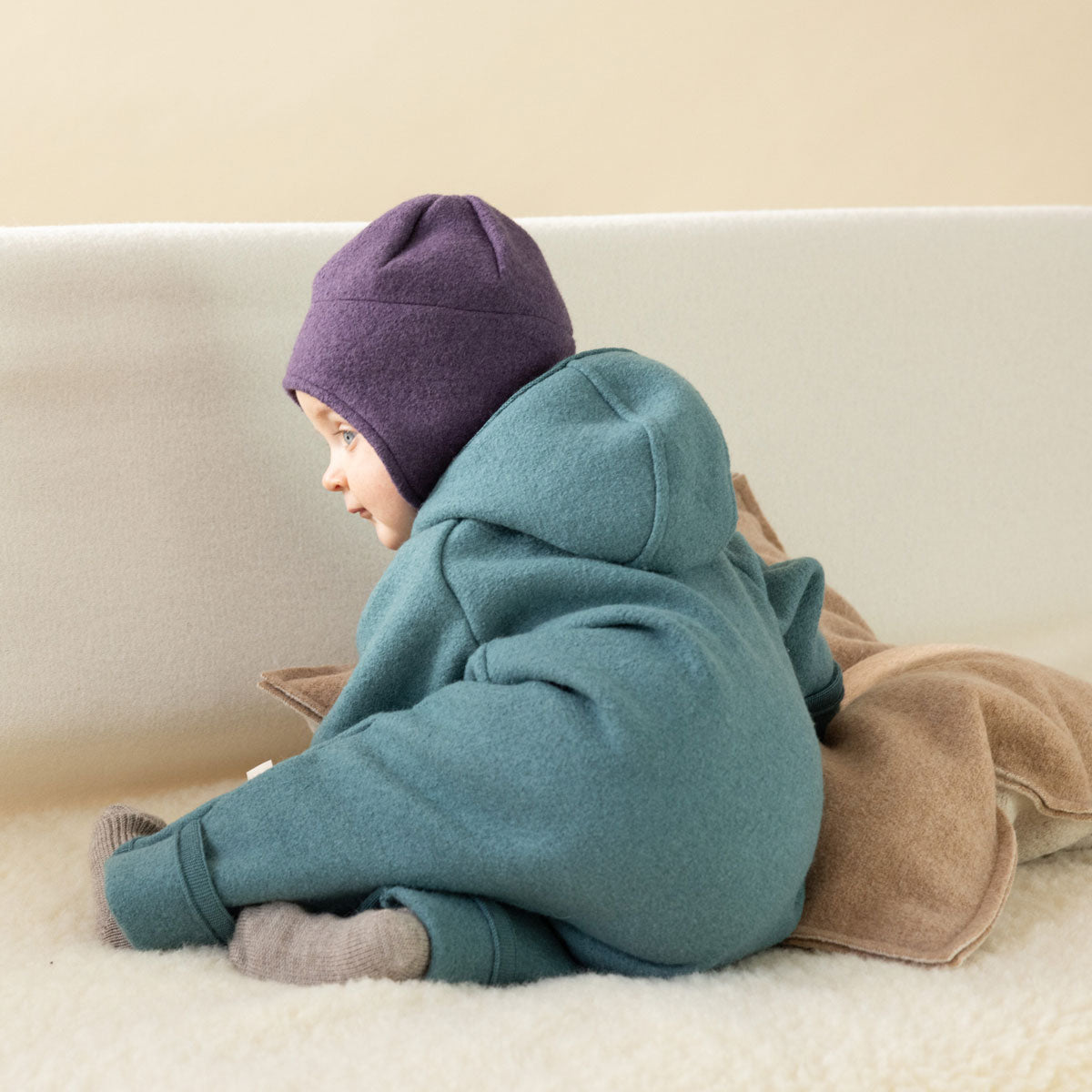 Disana Baby Kinder Walk Mütze kbT Schurwolle