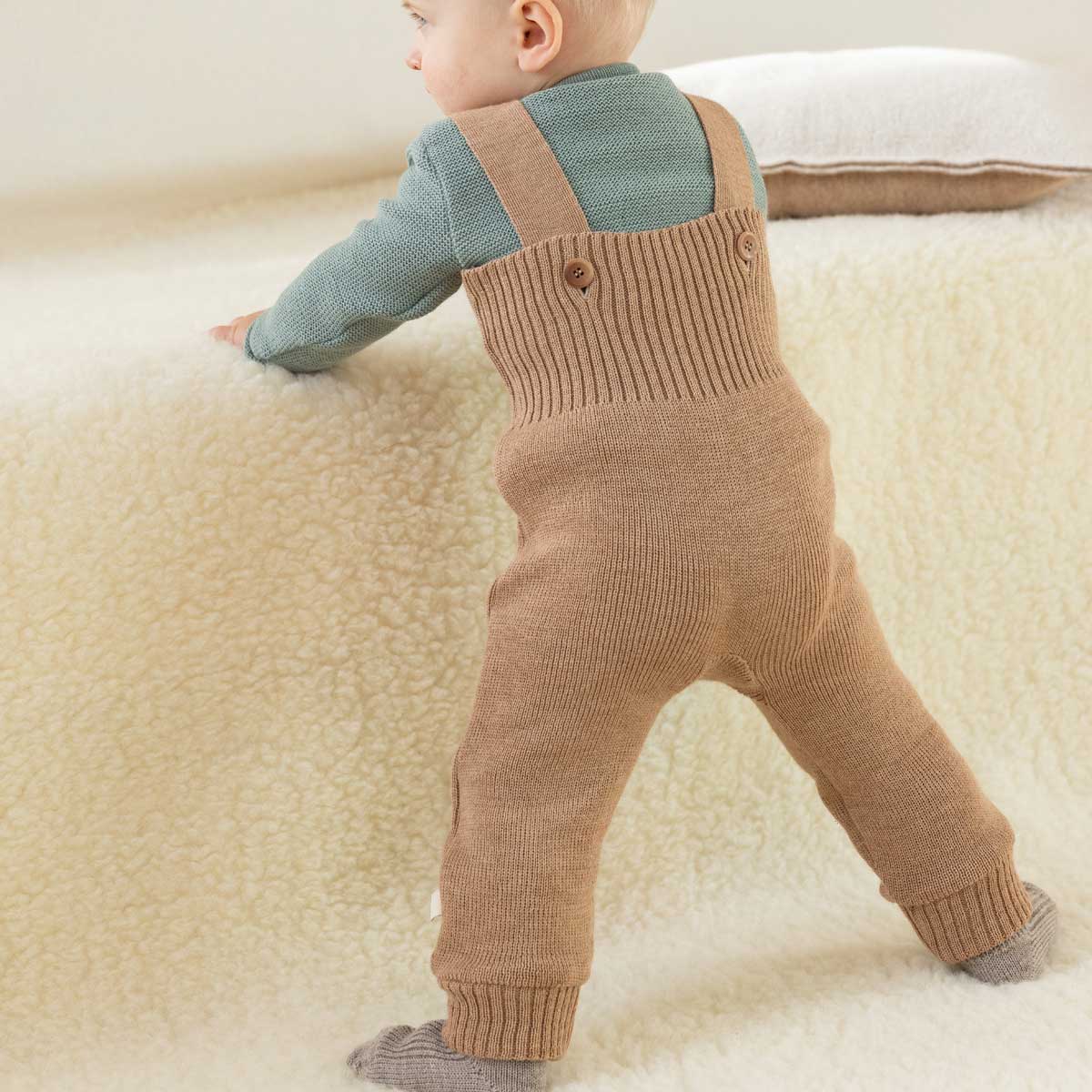Disana Trägerhose Schurwolle kbT-Merino Strick