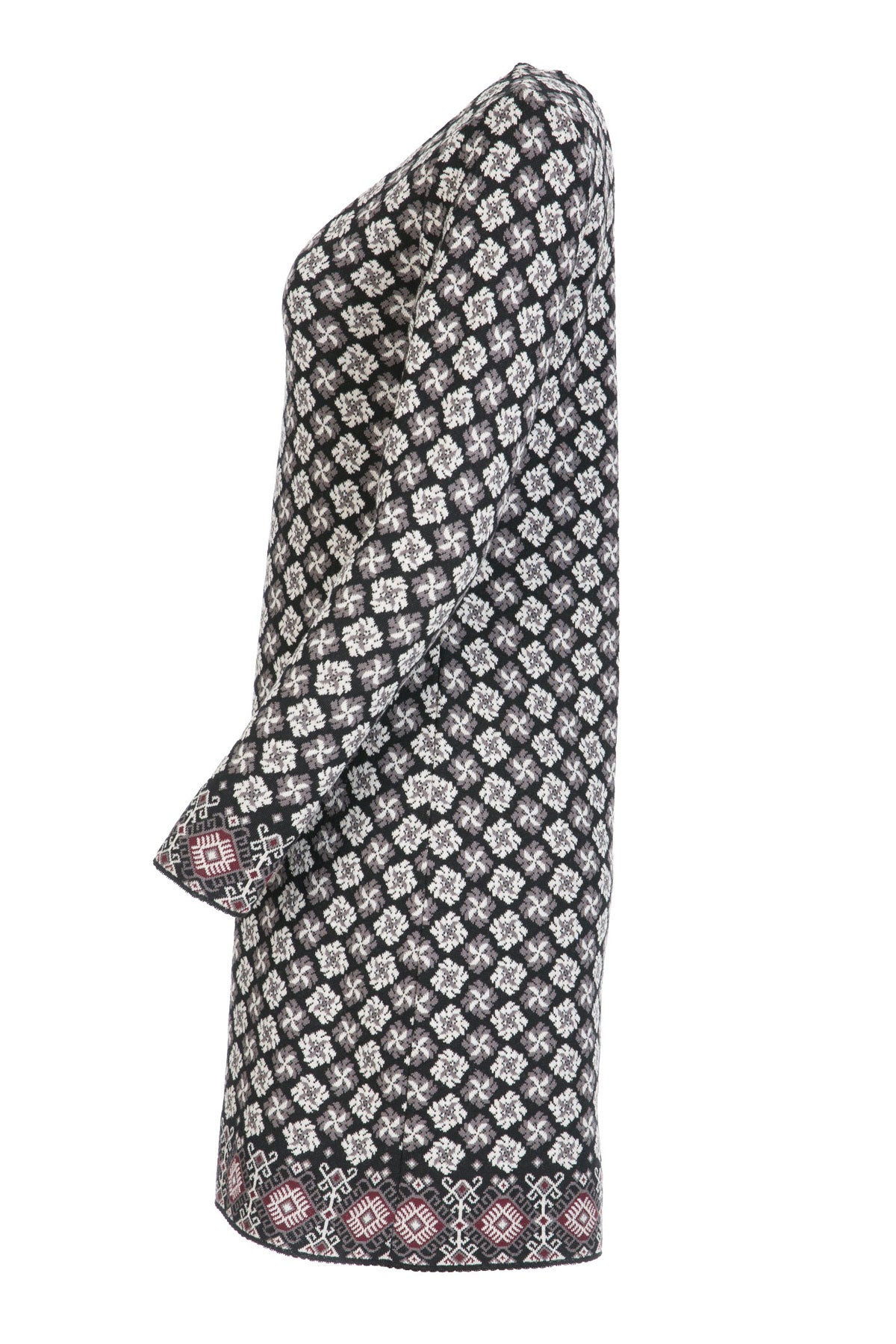 Dunque Jacquard Kleid kbT Merinowolle Bio Baumwolle