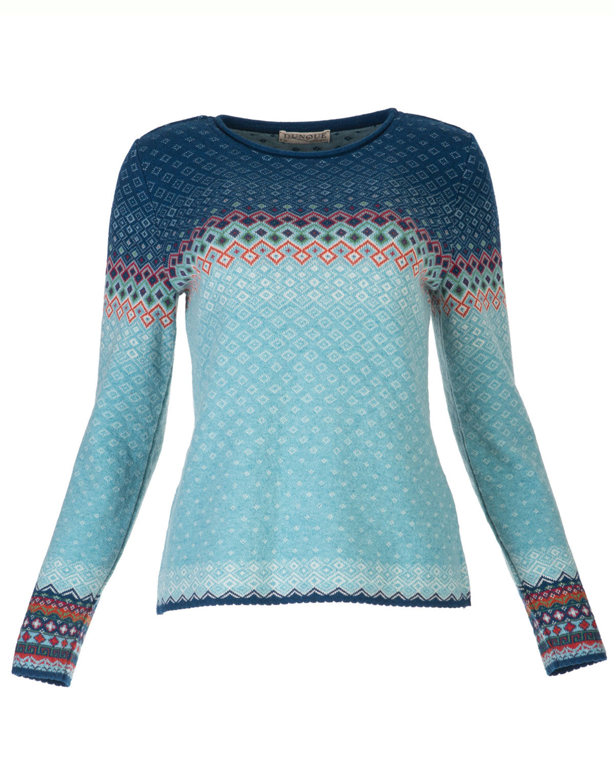 Dunque Jacquard Pullover Schurwolle  Bio Baumwolle