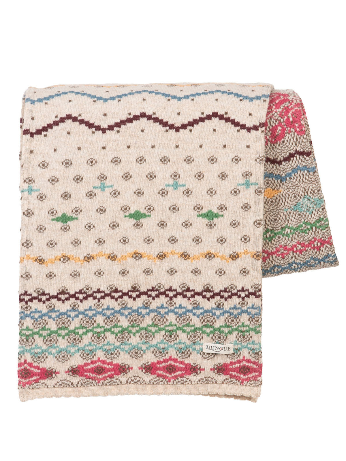 Dunque Jacquard-Schal Wolle Bio Baumwolle