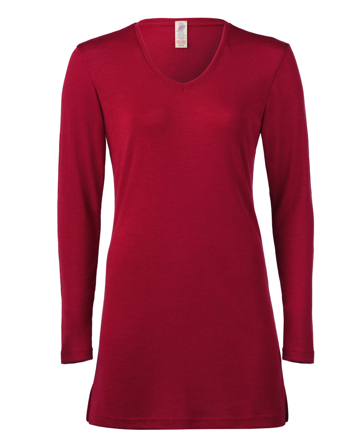 Engel Natur Damen Langarm Schlaf-Shirt kbT-Merino Seide