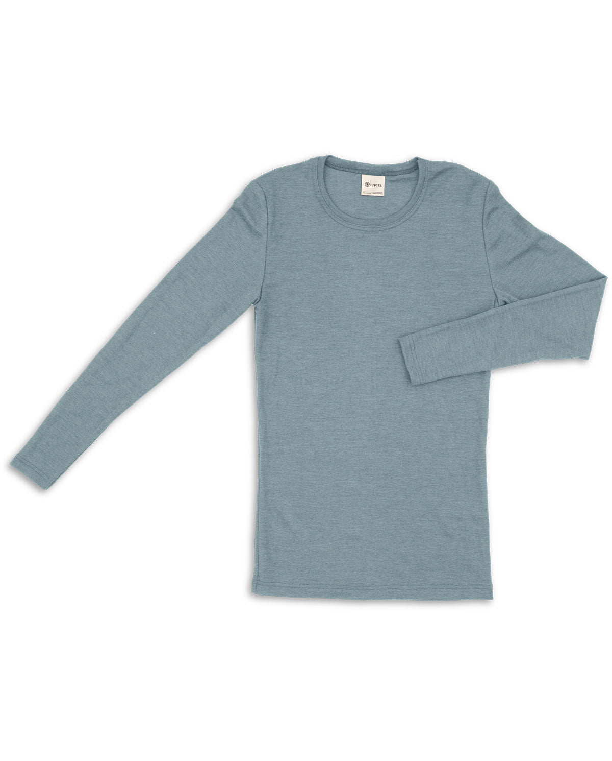 Engel Natur Herren-Shirt Langarm Wolle Seide