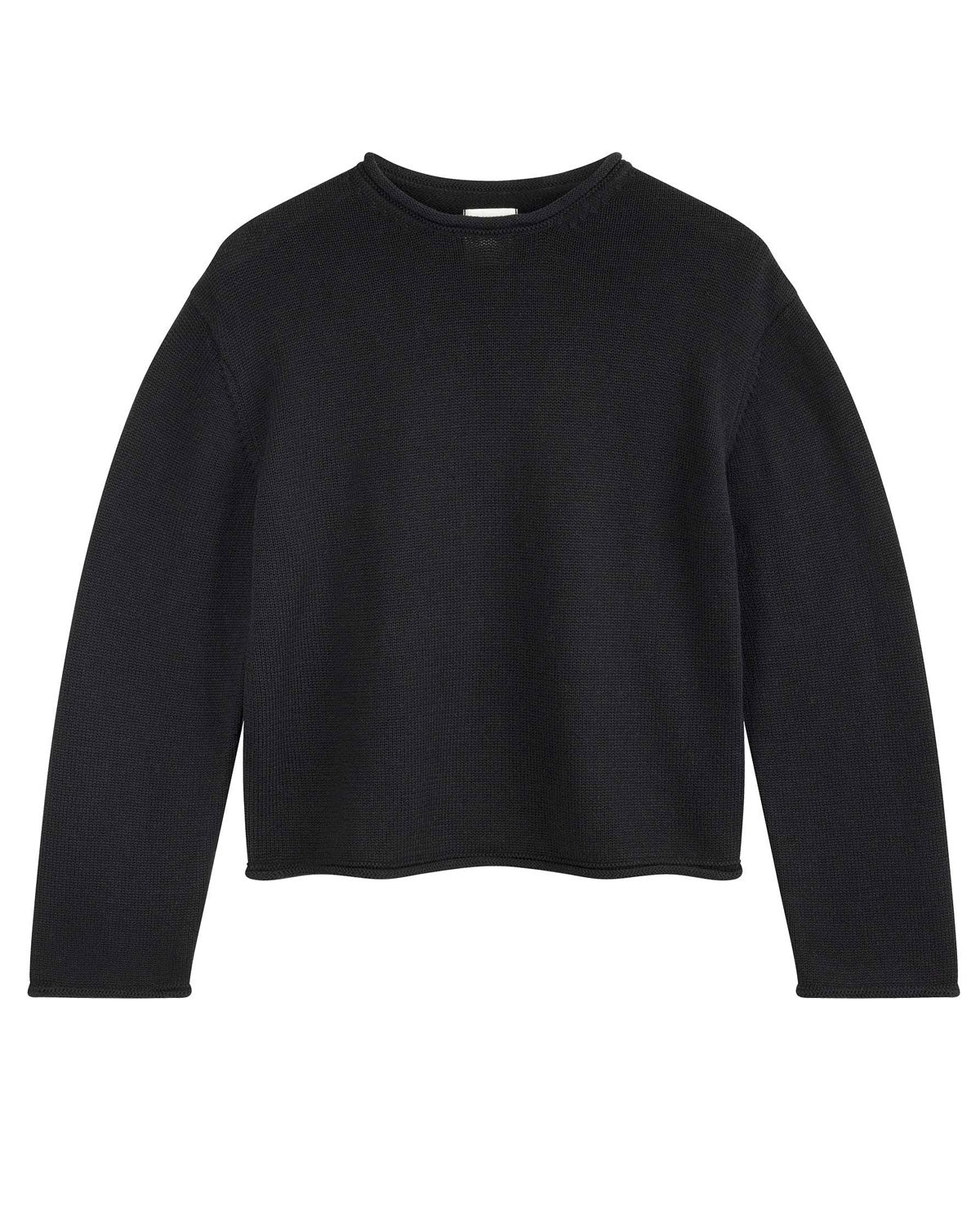 Mela Damen Rollsaum Strick Pullover Bio Baumwolle