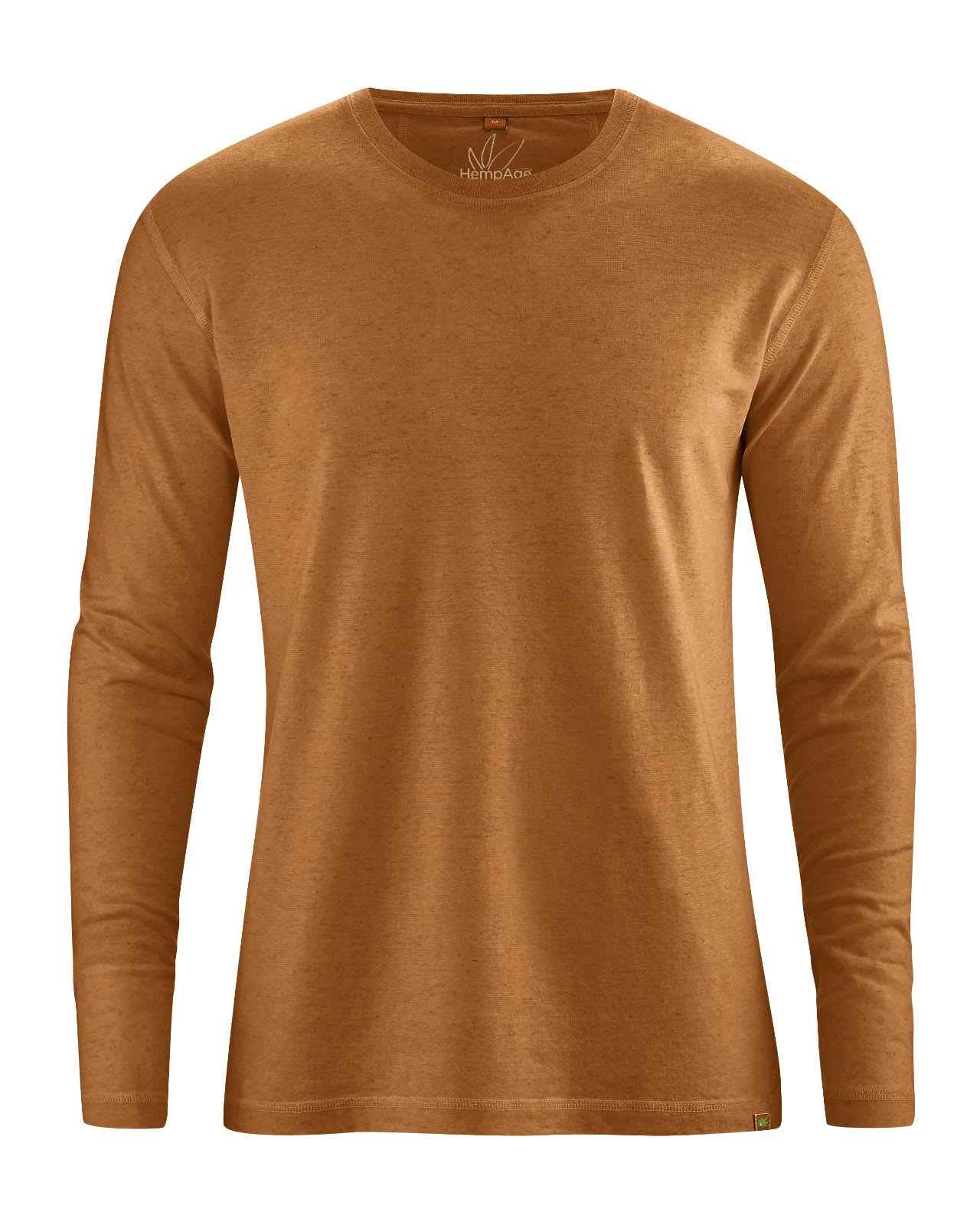 Hempage Herren Basic Shirt Hanf Bio Baumwolle