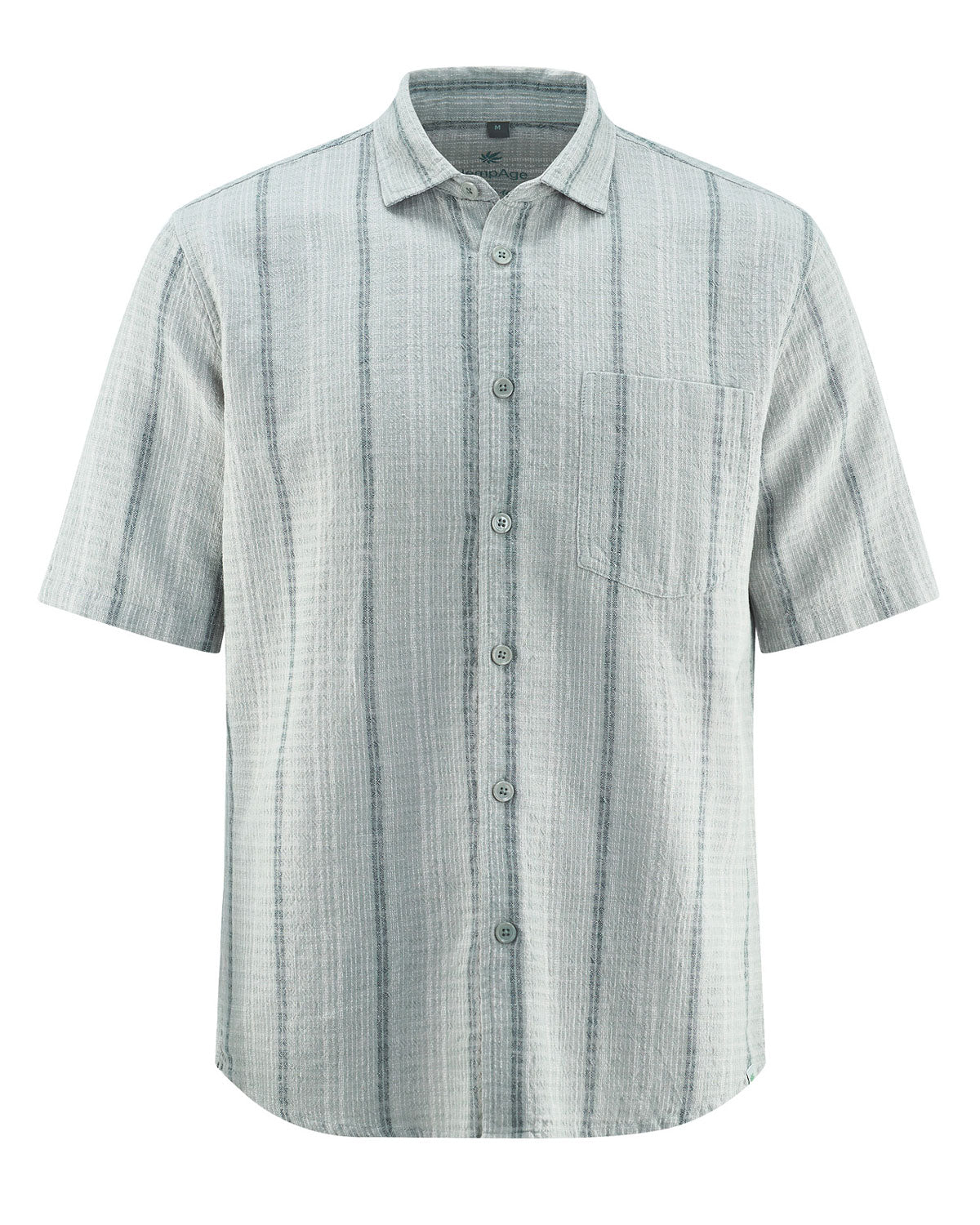 Herren Hemd Streifen Hanf Bio Baumwolle