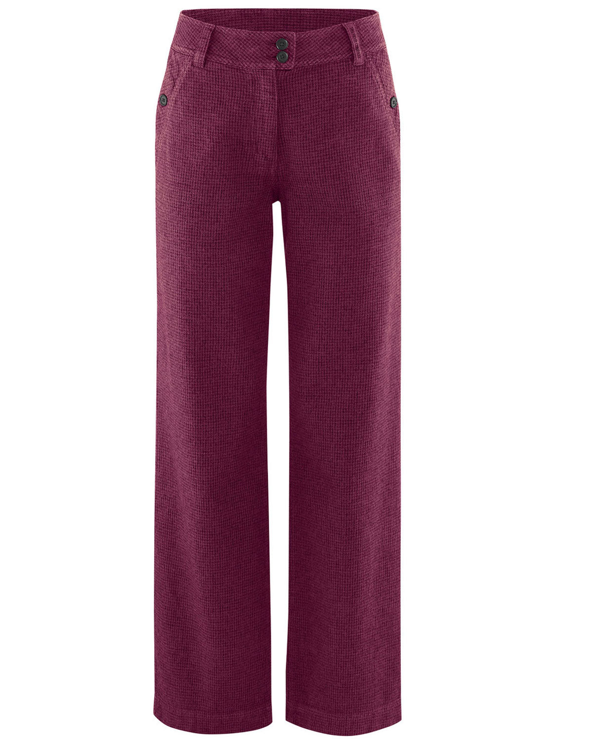 Hempage Damen Hose, pepita Hanf Bio Baumwolle