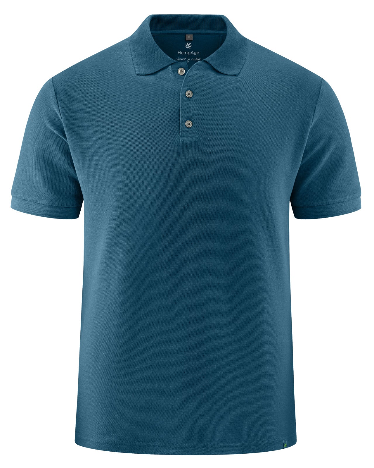 Hempage Herren Poloshirt – klassisch Hanf Bio Baumwolle
