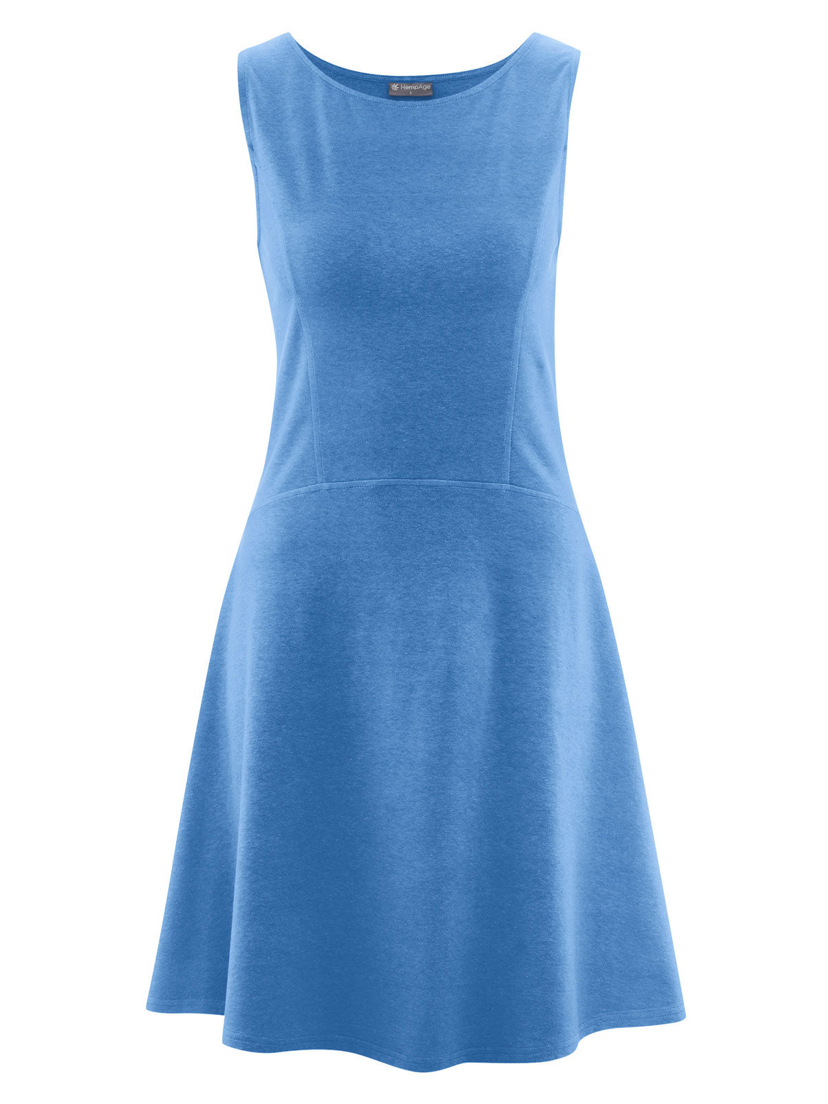 Hempage Damen Jersey Sommer Kleid Hanf Bio Baumwolle Elasthan