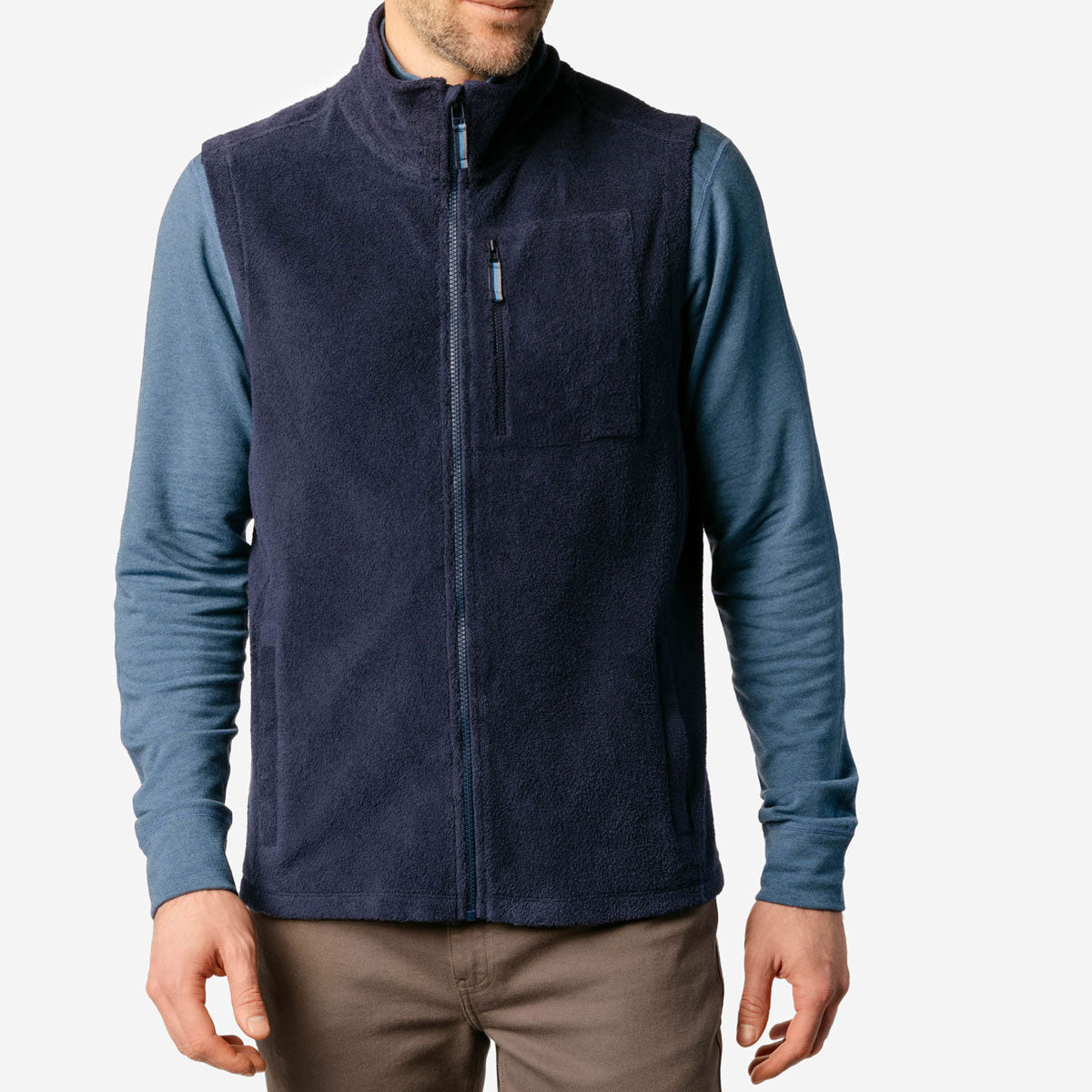 Herren Fleece-Weste Bio-Baumwolle