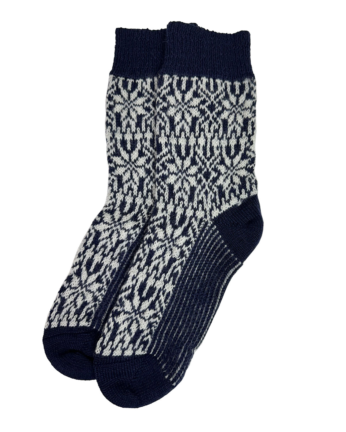 Hirsch Natur Erwachsene Norweger Sternenmuster Socke kbT Wolle