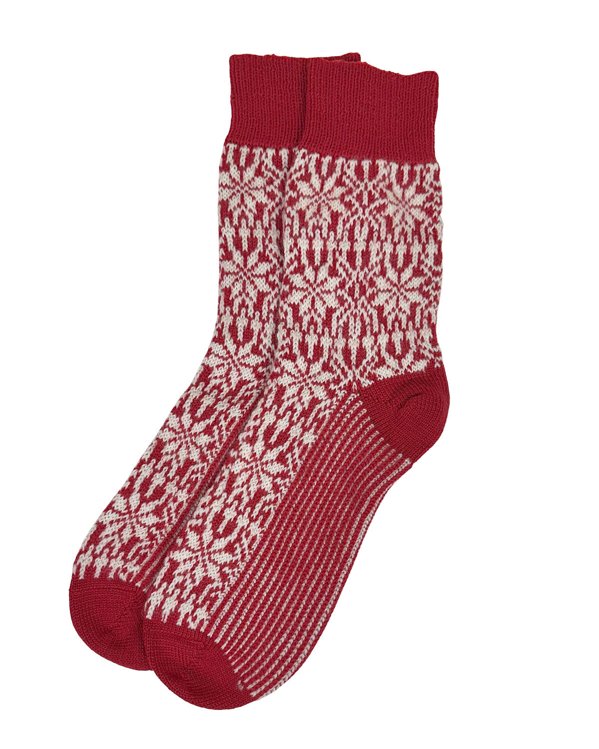 Hirsch Natur Erwachsene Norweger Sternenmuster Socke kbT Wolle