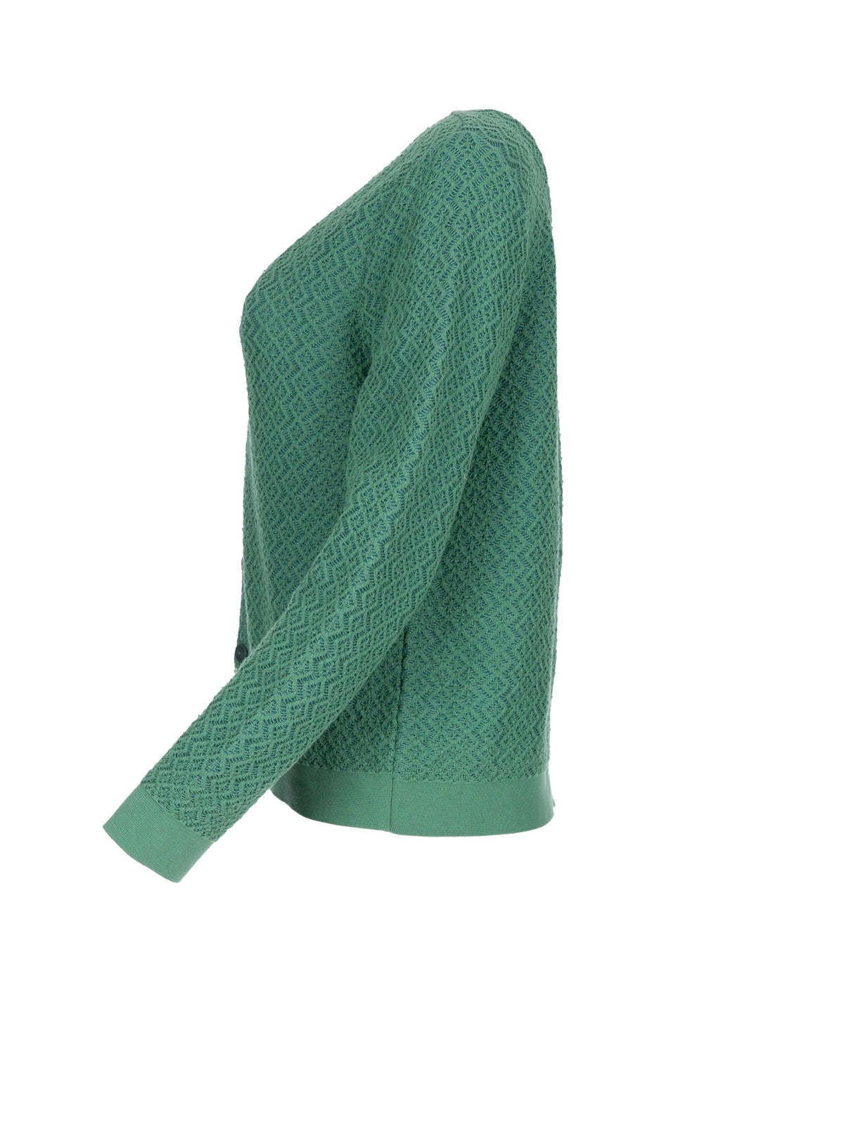 Dunque Damenjacke – Ajour-Struktur in Häkeloptik Bio Baumwolle