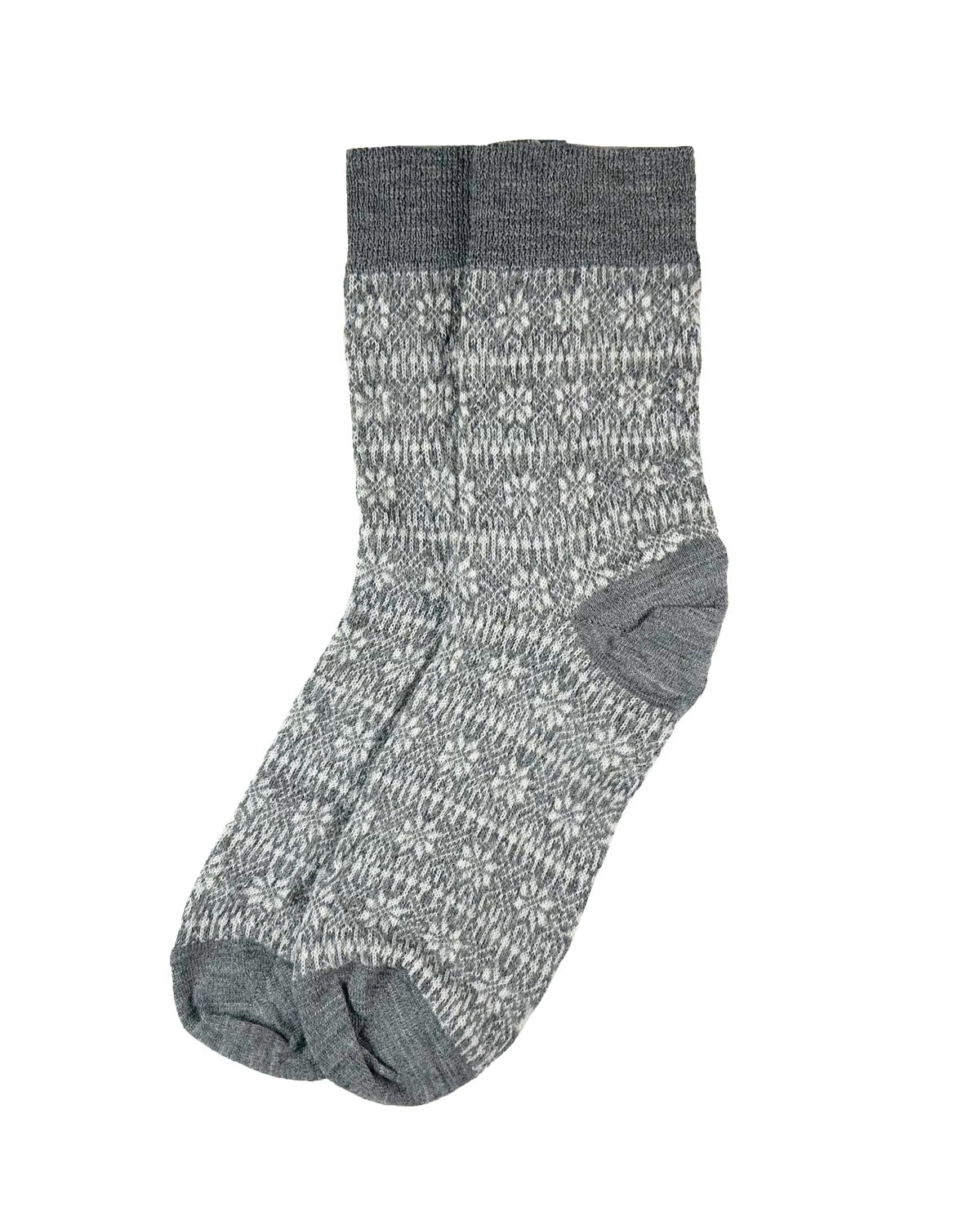 Unisex Jacquard-Socken Norweger-Sternmuster kbT-Schurwolle